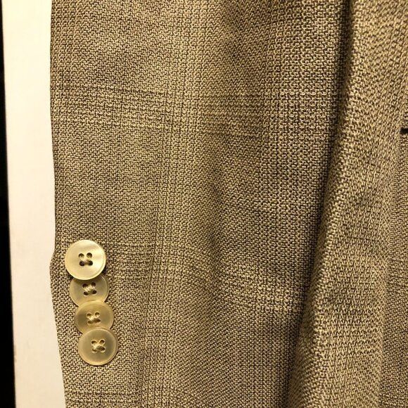 Austin Reed Austin reed men's tan sport coat jacket blazer size: 46R Size 46R - 2 Thumbnail