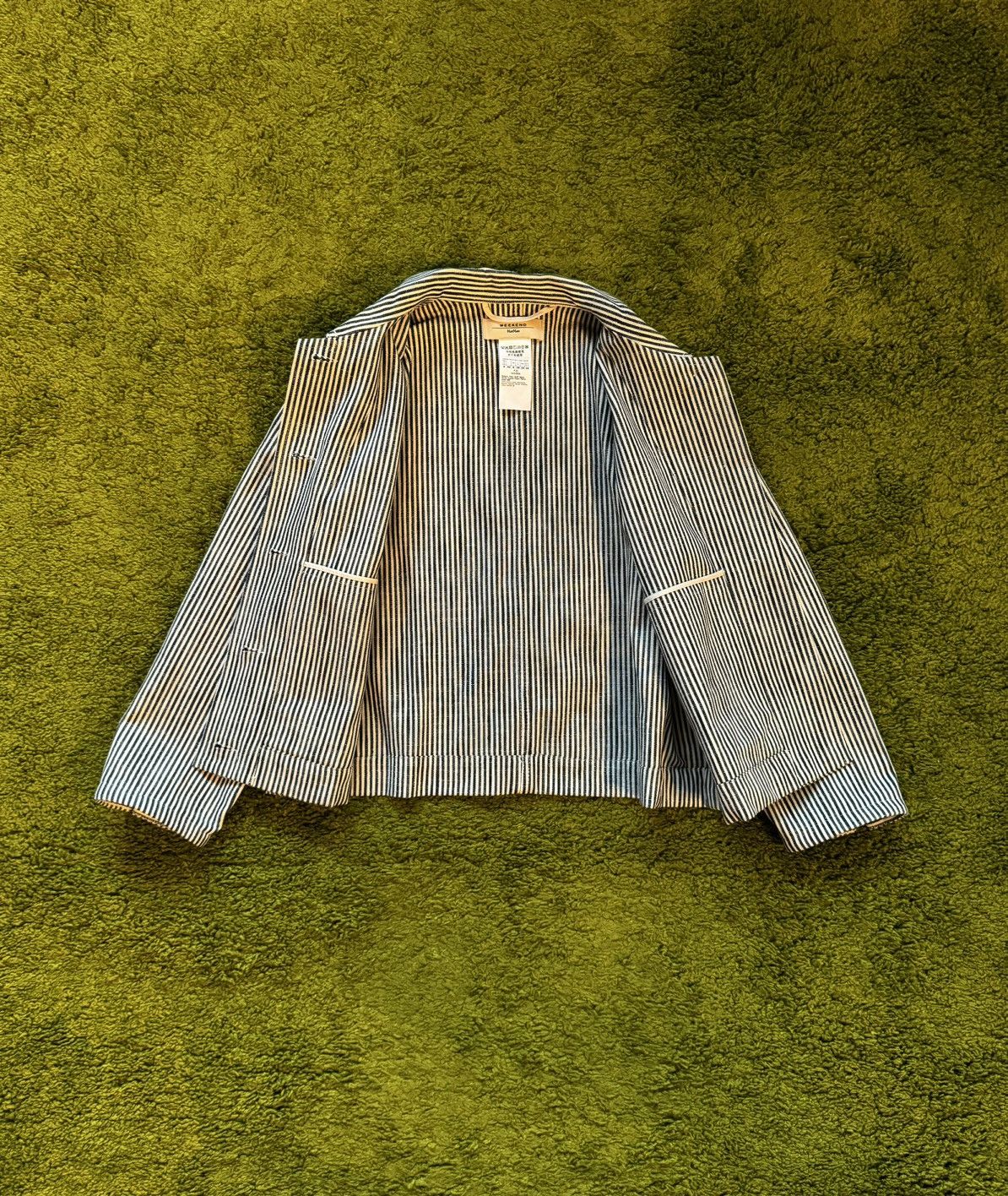 Designer × Max Mara × Weekend Max Mara Max Mara Weekend S/S 2022 striped overshirt jacket Size M / US 6-8 / IT 42-44 - 2 Thumbnail