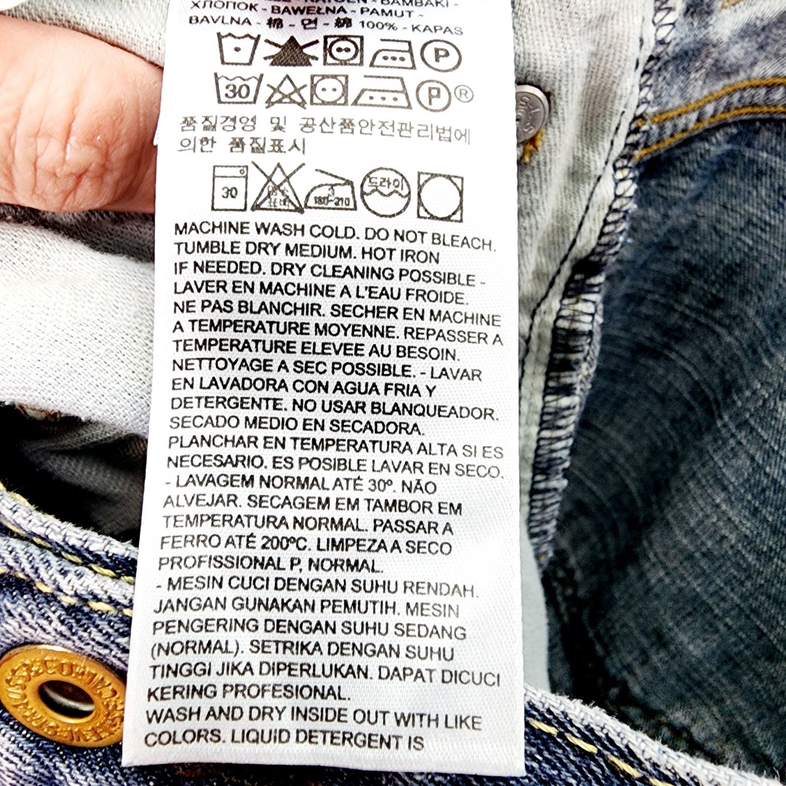 Levi's Levi 569 Loose Straight Fit Men's Blue Denim Jeans Size US 40 / EU 56 - 13 Thumbnail