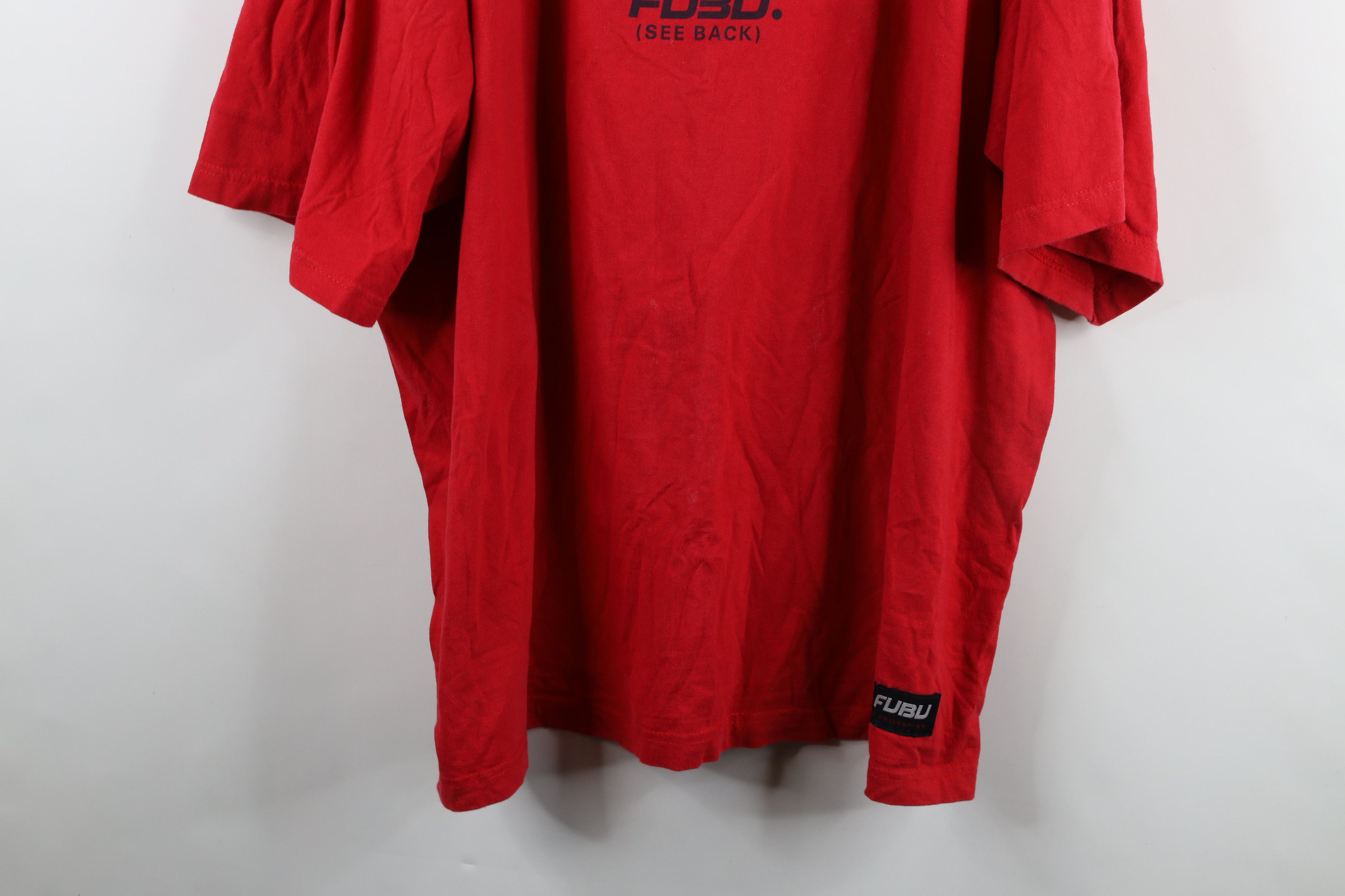 Fubu × Vintage Vintage 90s Y2K FUBU Basketball Over Short Sleeve T-Shirt Size US XXL / EU 58 / 5 - 3 Thumbnail