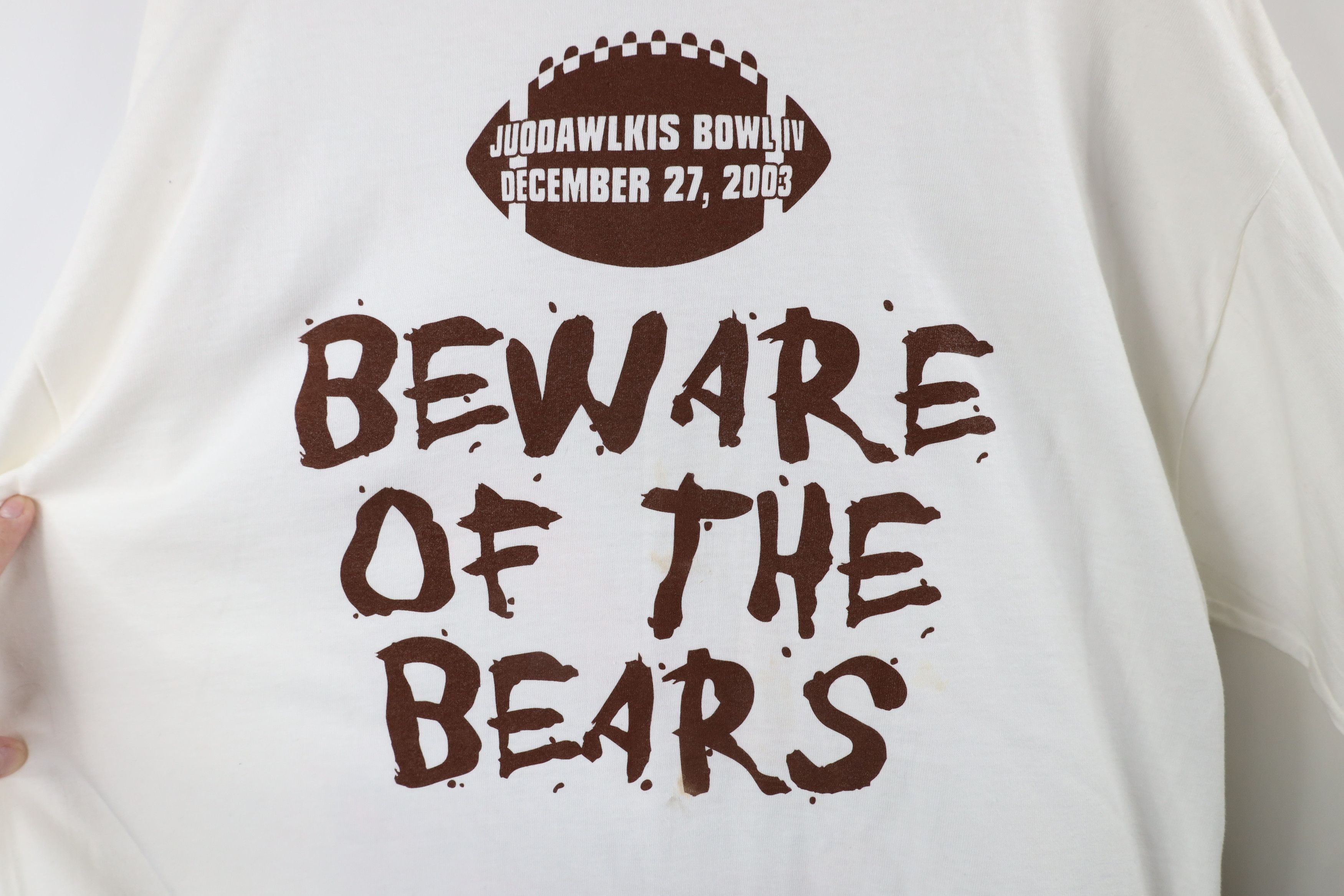Vintage Vintage Y2K University Bears Football Long Sleeve T-Shirt Size US XL / EU 56 / 4 - 7 Thumbnail