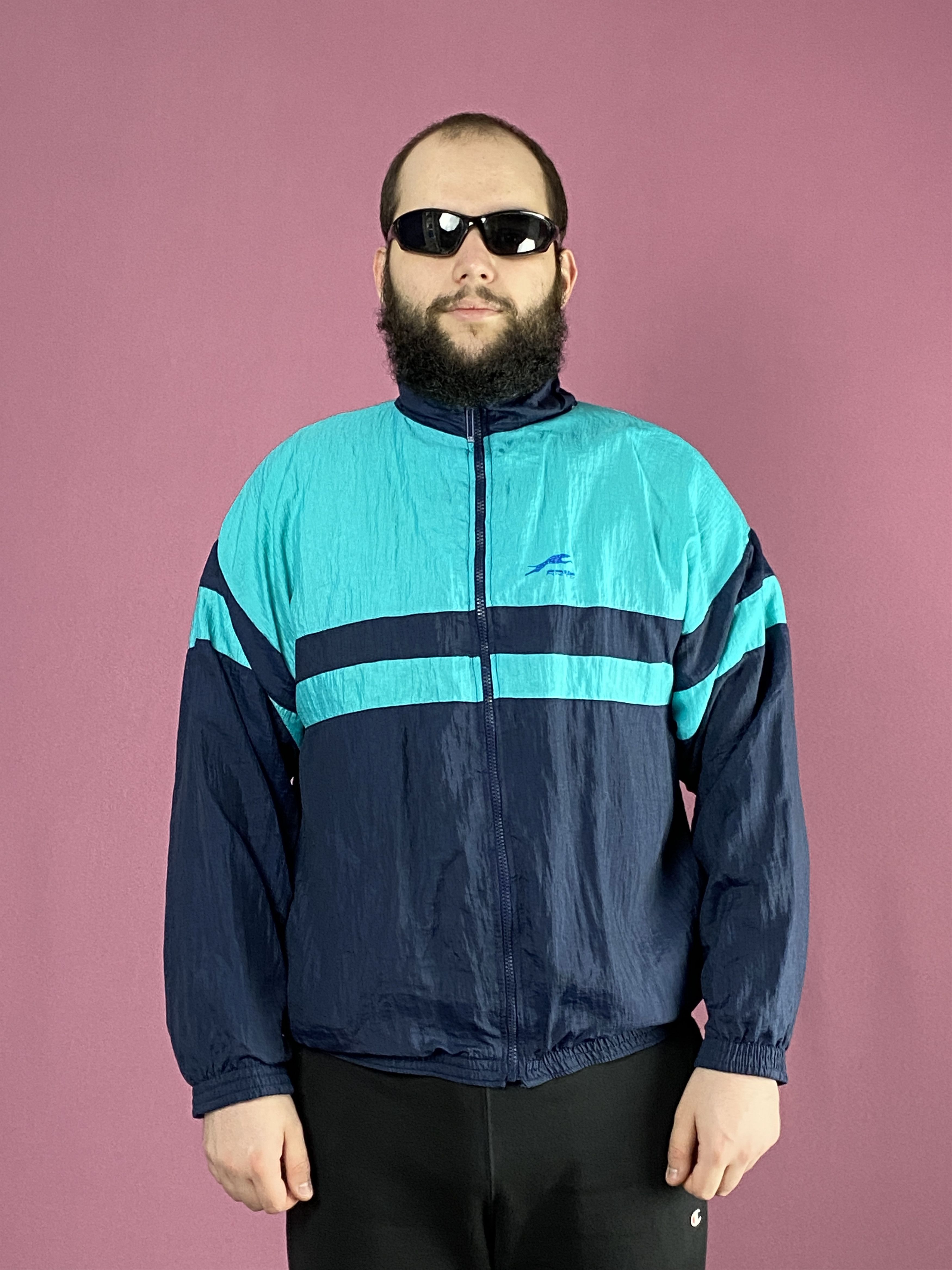 Vintage 90s Krys Vintage Men's Windbreaker Jacket - L Size US L / EU 52-54 / 3 - 1 Thumbnail