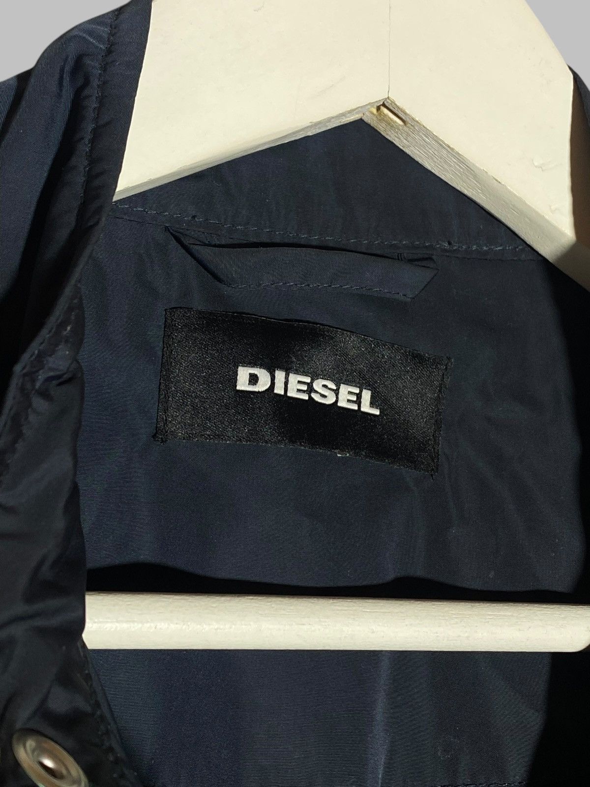 Diesel 🔥 DIESEL TECH ZIP WINDBREAKER JACKET Y2K MOTOCORE STYLE 🔥 Size US M / EU 48-50 / 2 - 12 Thumbnail
