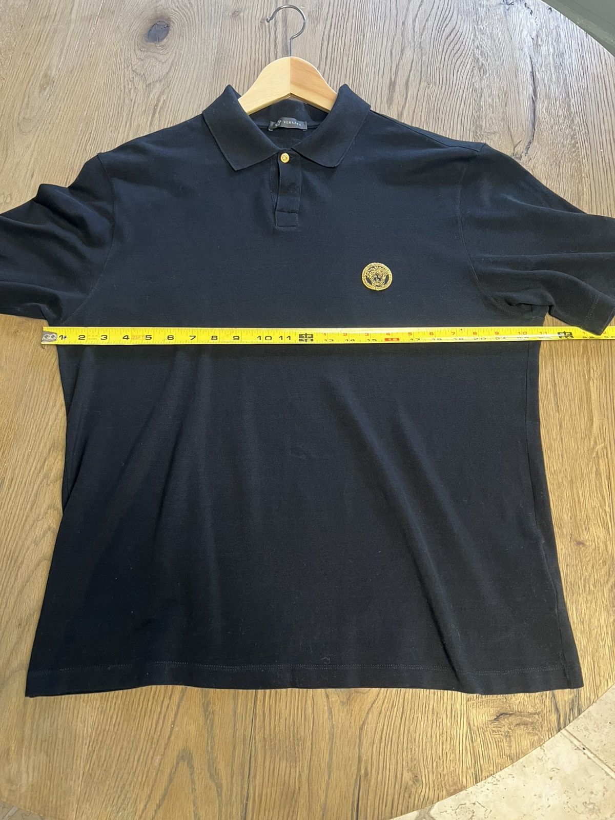 Versace Versace Golden Medusa Black pique polo shirt Size US XL / EU 56 / 4 - 5 Thumbnail