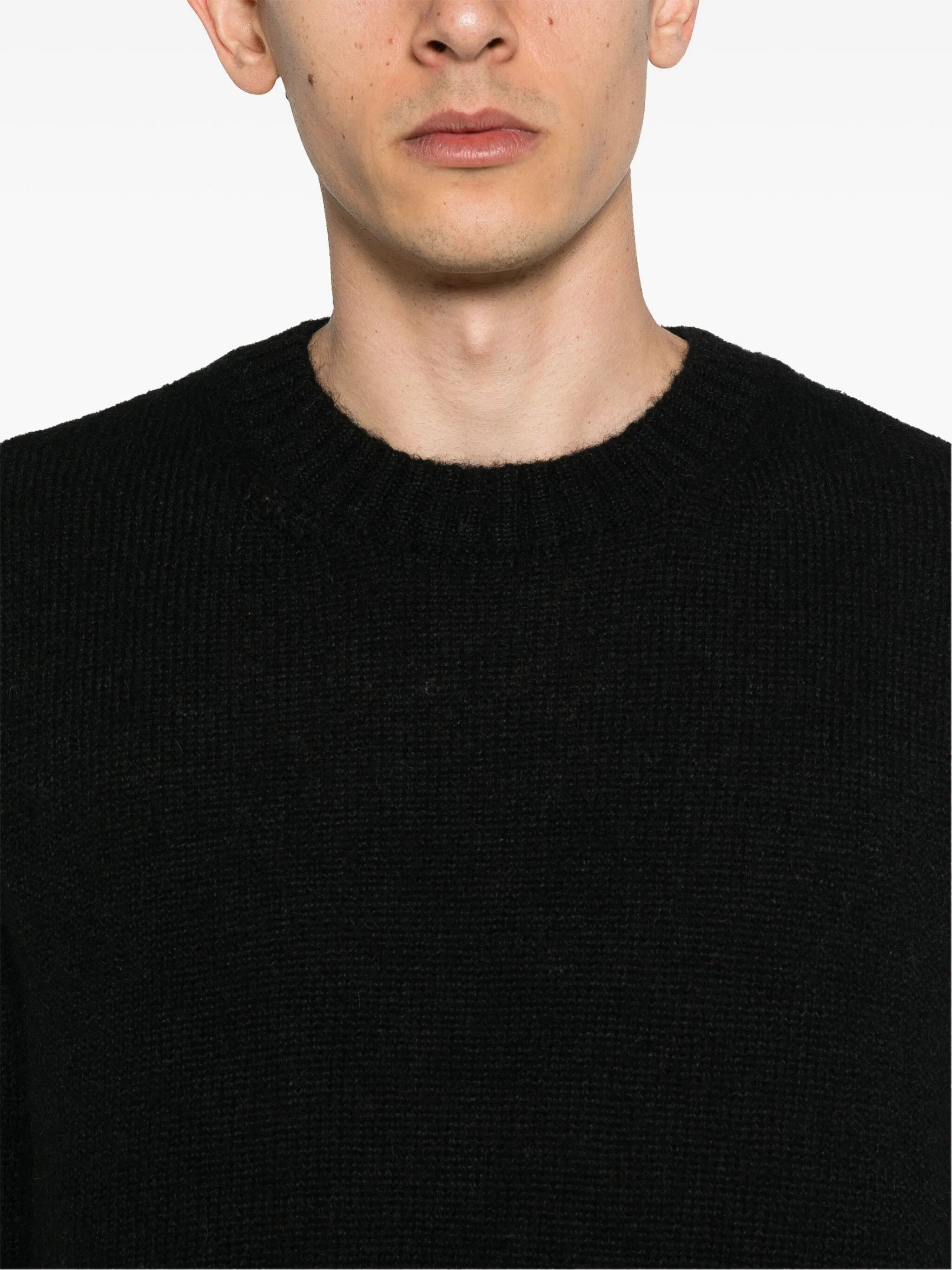 Tom Ford o1s22i1n0125 Crewneck Wool And Cashmere Sweater in Black Size US M / EU 48-50 / 2 - 5 Thumbnail