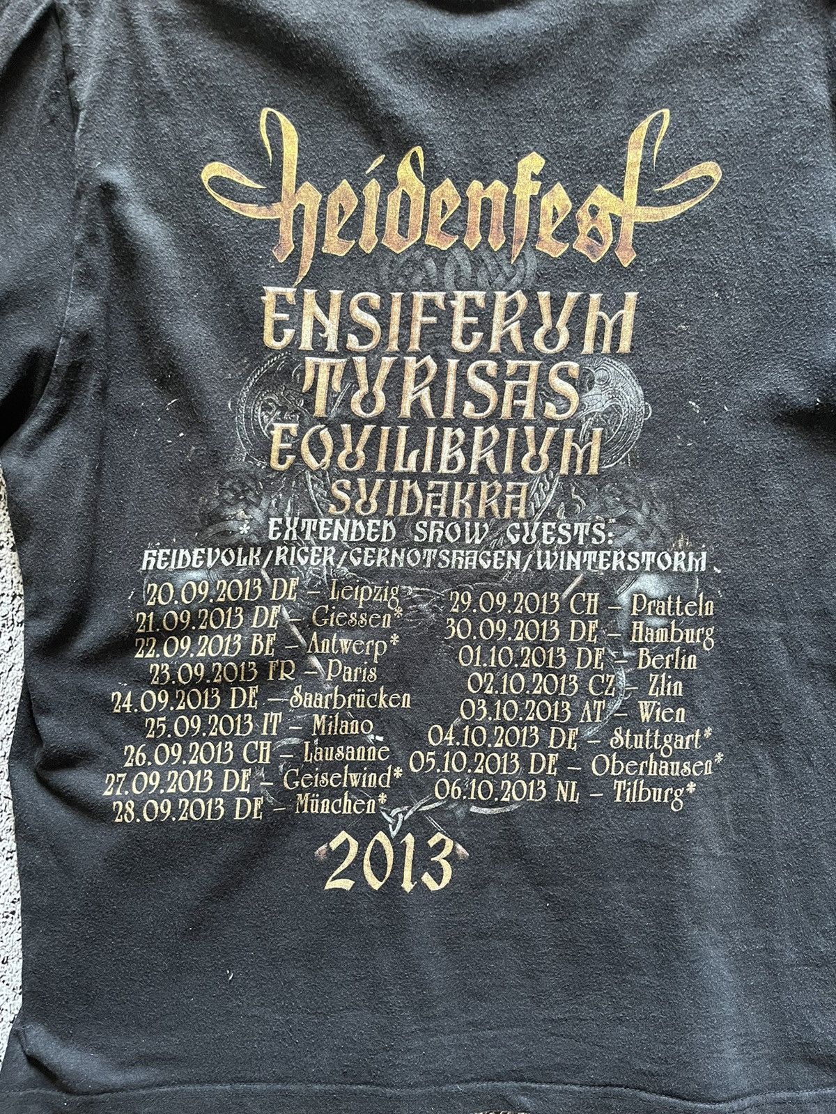Vintage Vintage Rock Unique T-Shirt Punk Rock Festival 2013 Size L Size US L / EU 52-54 / 3 - 5 Thumbnail