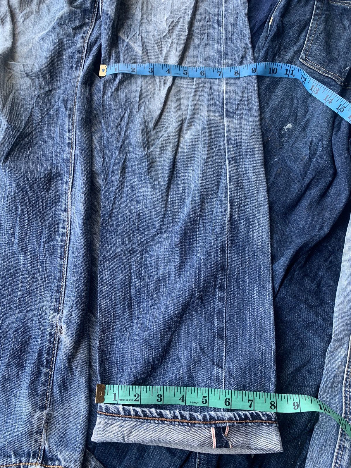 Edwin EDWIN 505zx selvage distressed denim. Size US 31 - 14 Thumbnail