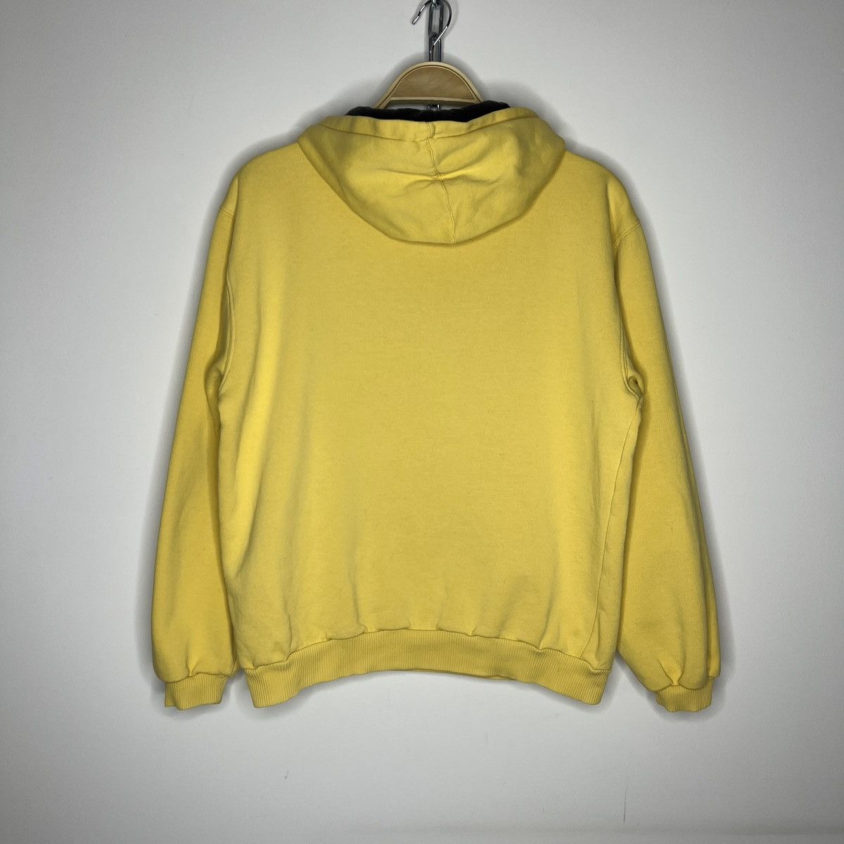Nike × Vintage Vintage Nike Hoodie Sweatshirt Yellow Big Spellout Logo 90s Size US M / EU 48-50 / 2 - 9 Thumbnail