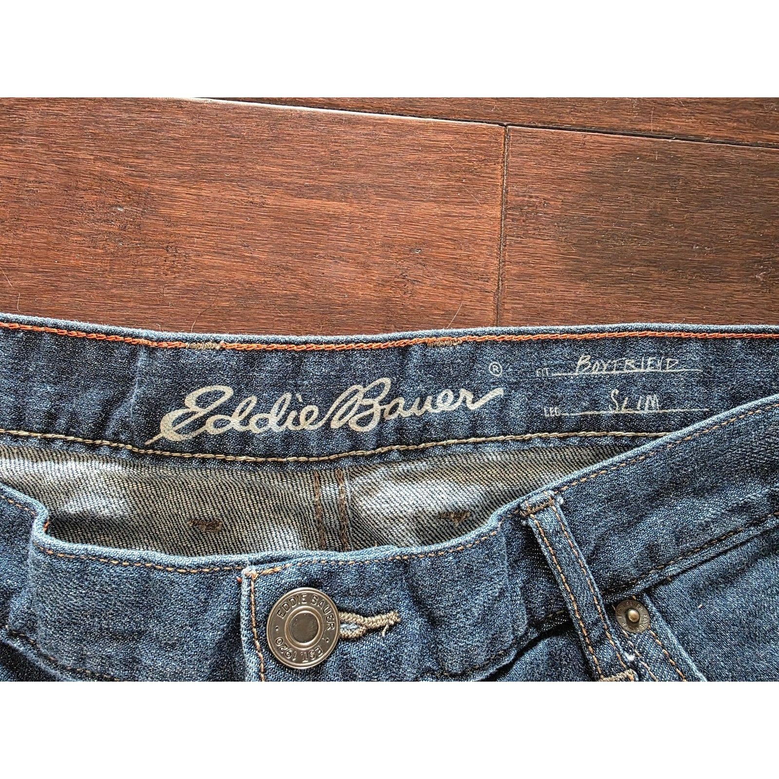 Eddie Bauer Eddie Bauer Slim Boyfriend Jeans Womens Size 16 Blue Mid Ris Size 36" / US 14 / IT 50 - 5 Thumbnail