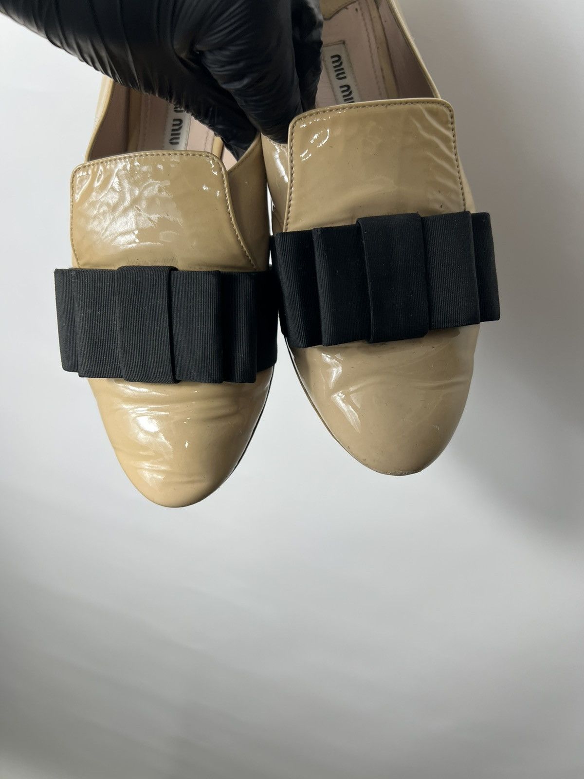 Miu Miu Vintage luxury Miu Miu leather ballet flats Size 37.5 Size US 7.5 / IT 37.5 - 3 Thumbnail