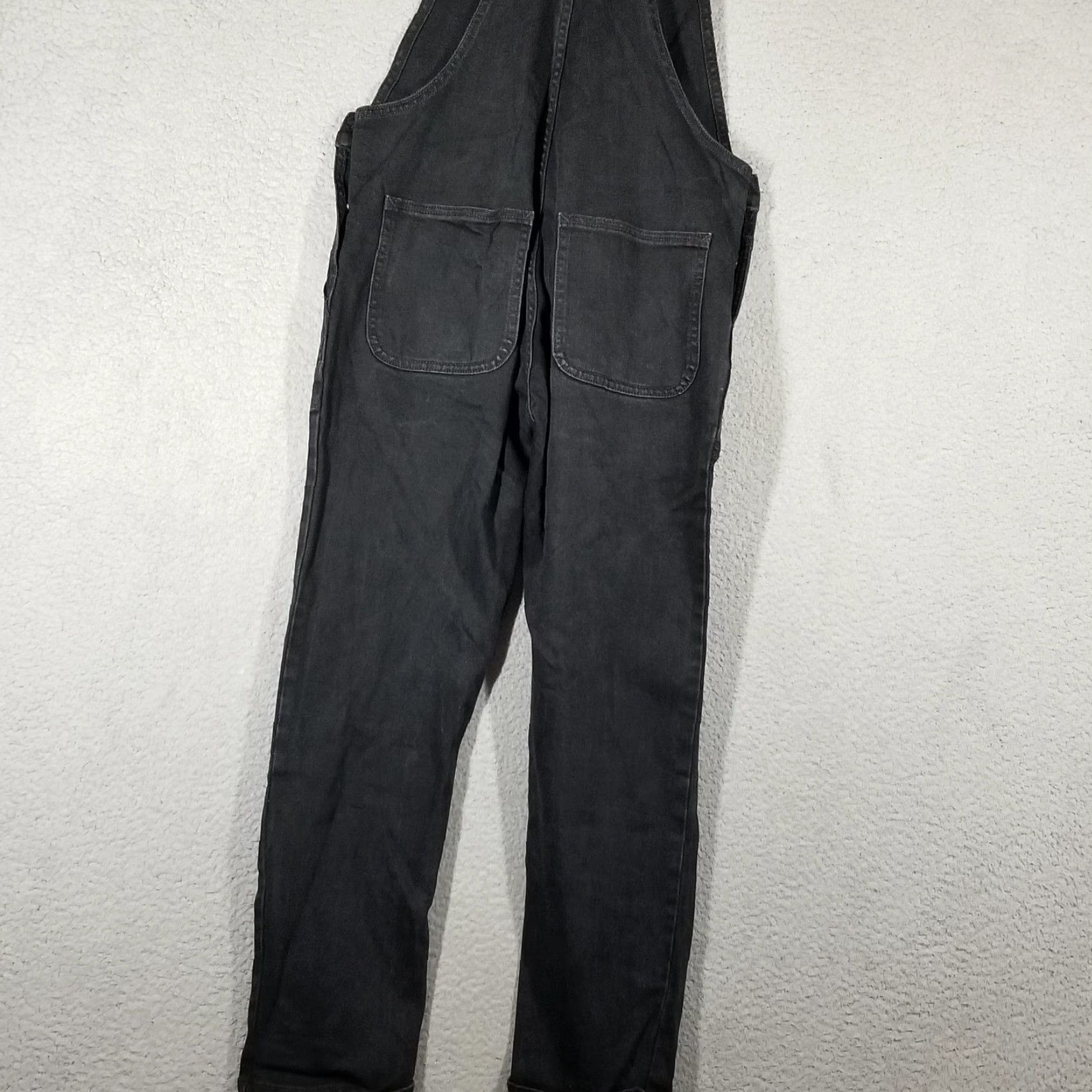 Gap Gap Overalls Womens XS Black Denim Utility Adjustable Straps Pockets Stretch Casual Size 26" / US 2 / IT 38 - 3 Thumbnail