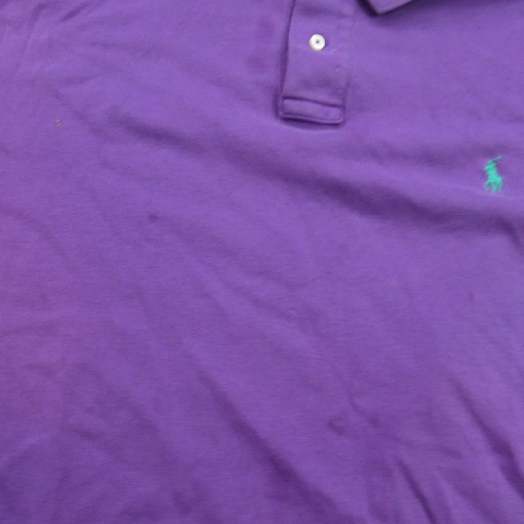 Polo Ralph Lauren Polo Ralph Lauren Shirt XL Mens Short Sleeve Custom Fit Golf Purple Size US XL / EU 56 / 4 - 2 Thumbnail