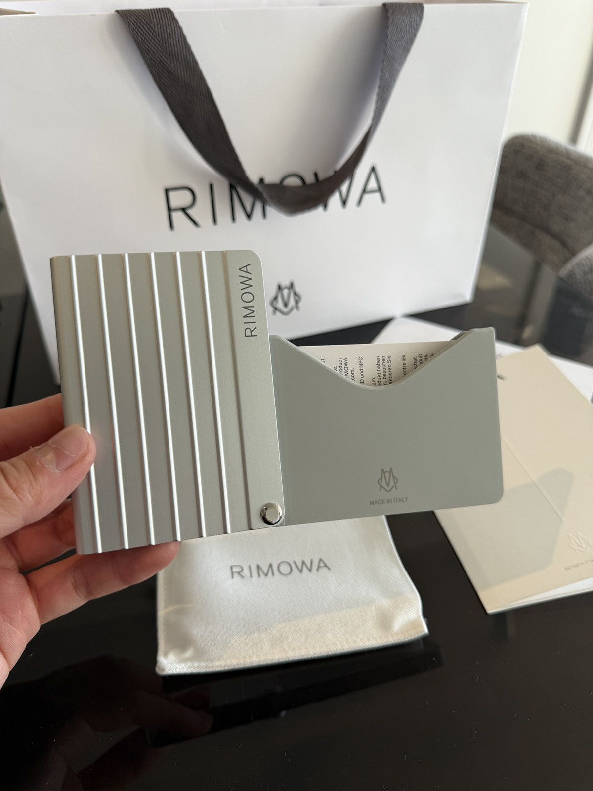 Rimowa Rimowa Silver Aluminum Card Holder Size ONE SIZE - 3 Thumbnail