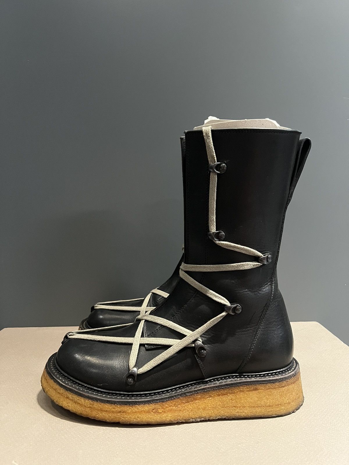 Rick Owens Rick Owens FW17 Glitter Pentagram Creeper boots