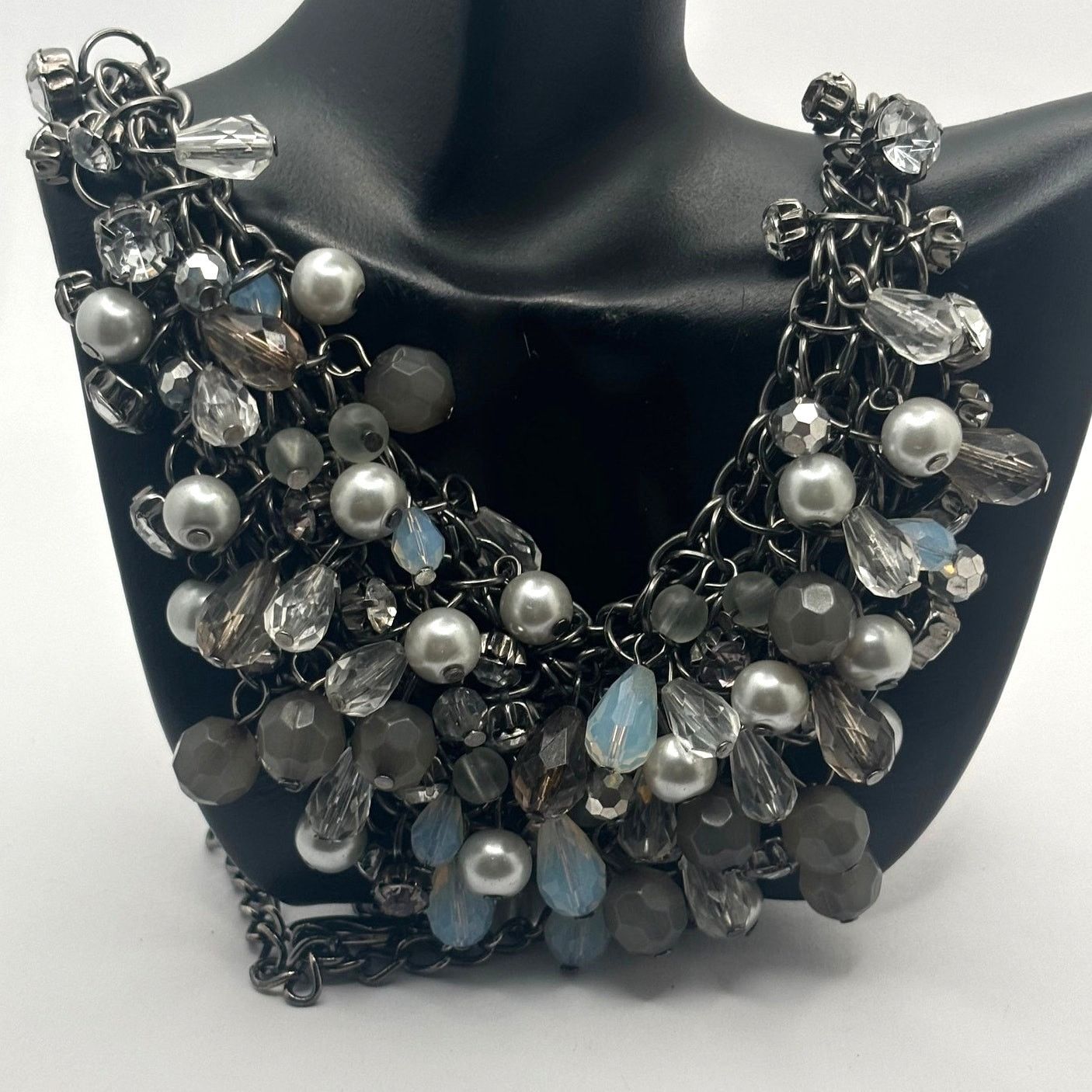 Other 90s Silver & Gray Necklace Size ONE SIZE - 1 Thumbnail