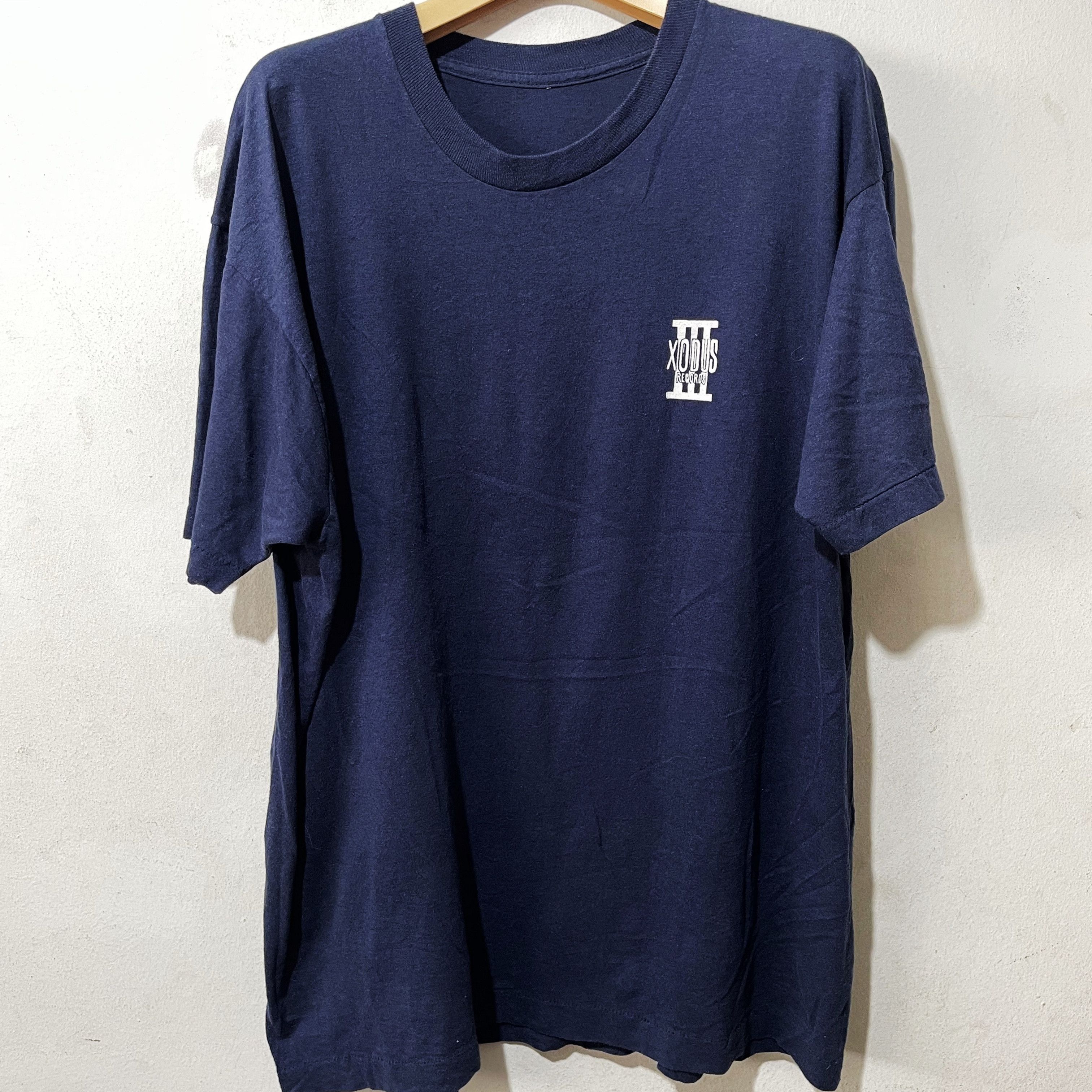 Band Tees × Vintage Vintage 90s Xodus Records Shirt Size US XL / EU 56 / 4 - 1 Thumbnail