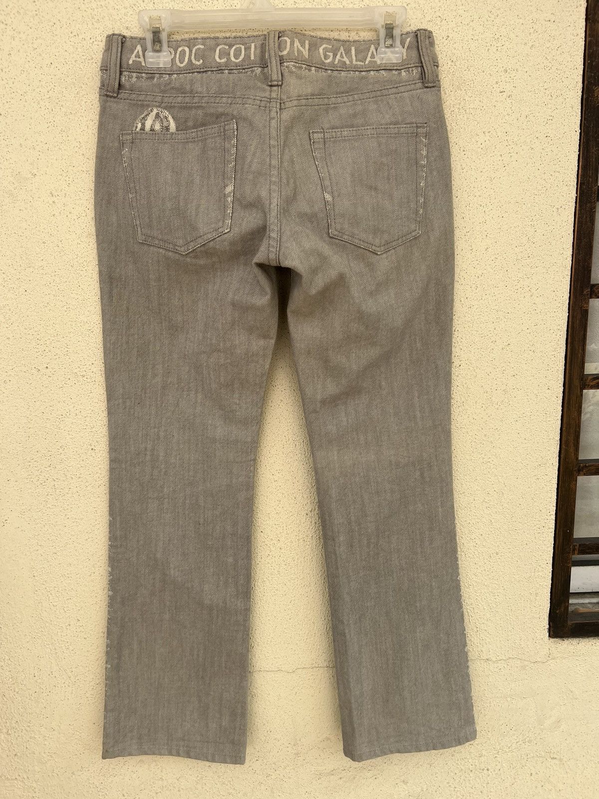 Issey Miyake Vintage Issey Miyake A-Poc Galaxy Grey Denim Flare Jeans Size US 28 / EU 44 - 14 Thumbnail