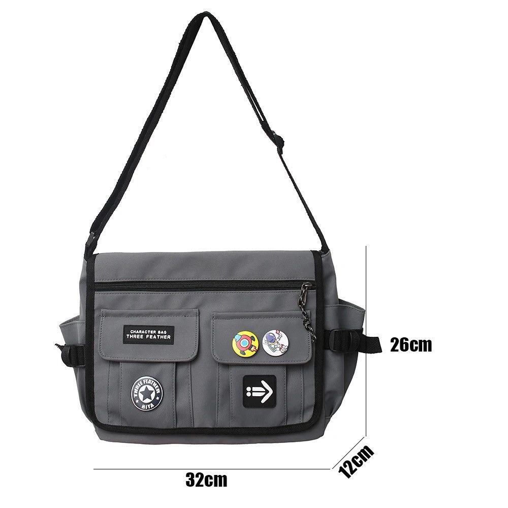 Vintage Harajuku Men Nylon Crossbody Bags Size ONE SIZE - 6 Thumbnail