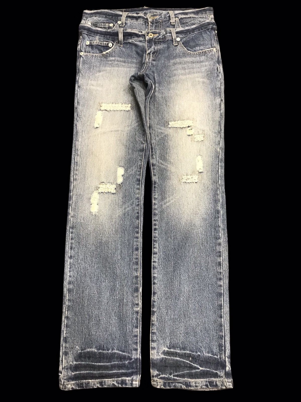 💥 Double Waist💥ZEROSAIL Designer Japan Punk Denim F152