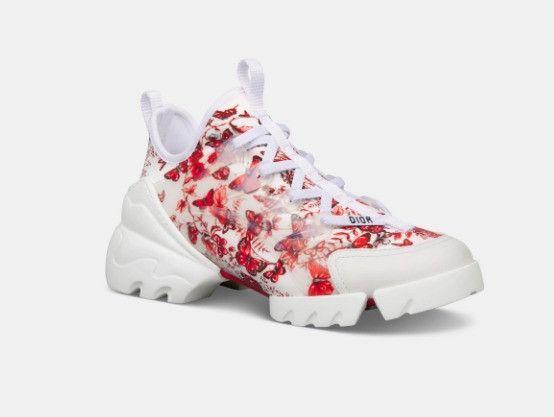 Dior o1w1db11224 D-Connect Sneakers in Red & White Size US 12 / IT 42 - 2 Thumbnail
