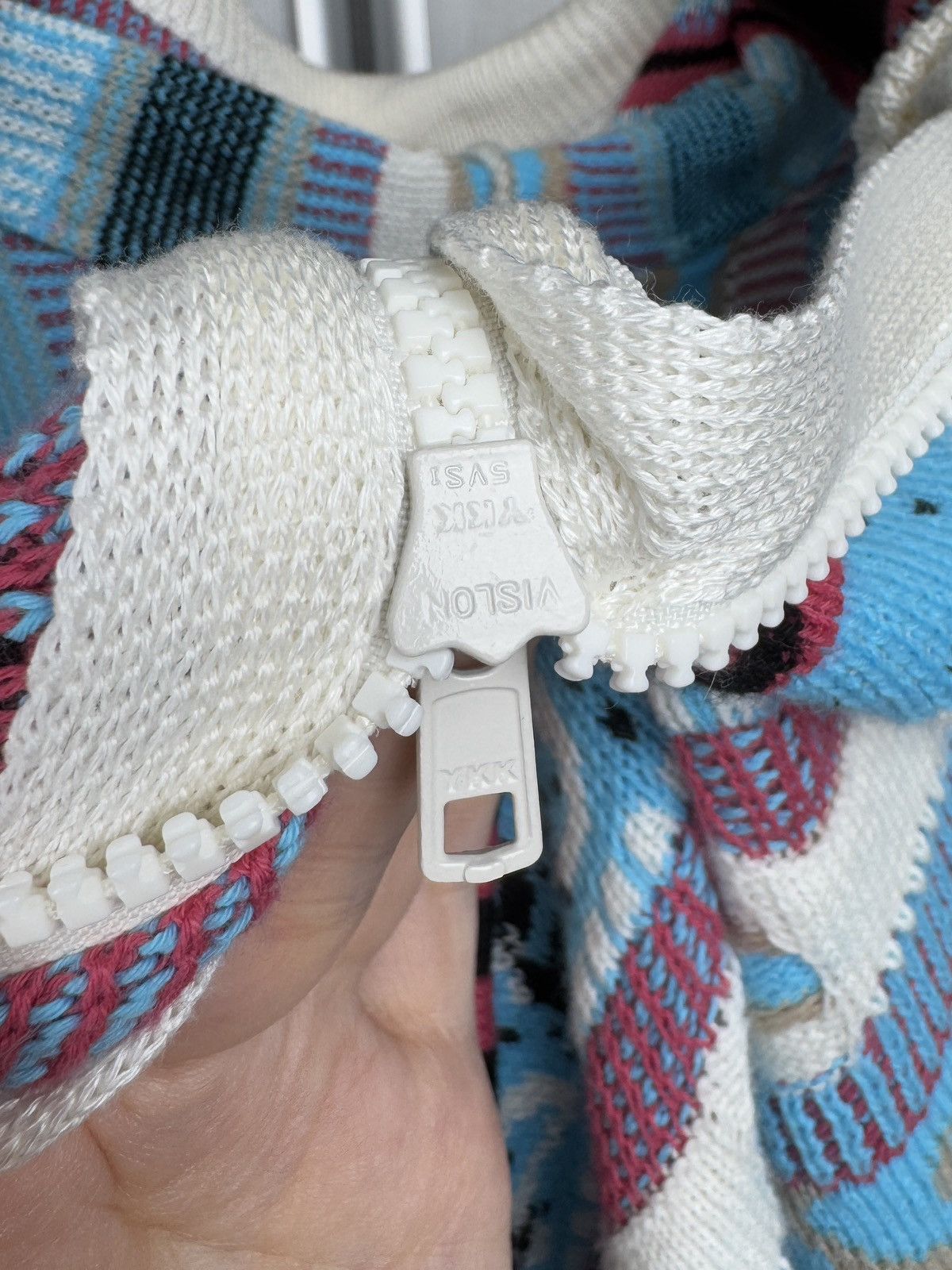 Laneus Laneus Unisex Coloured Cable knit hooded cardigan sweater Size US S / EU 44-46 / 1 - 9 Thumbnail