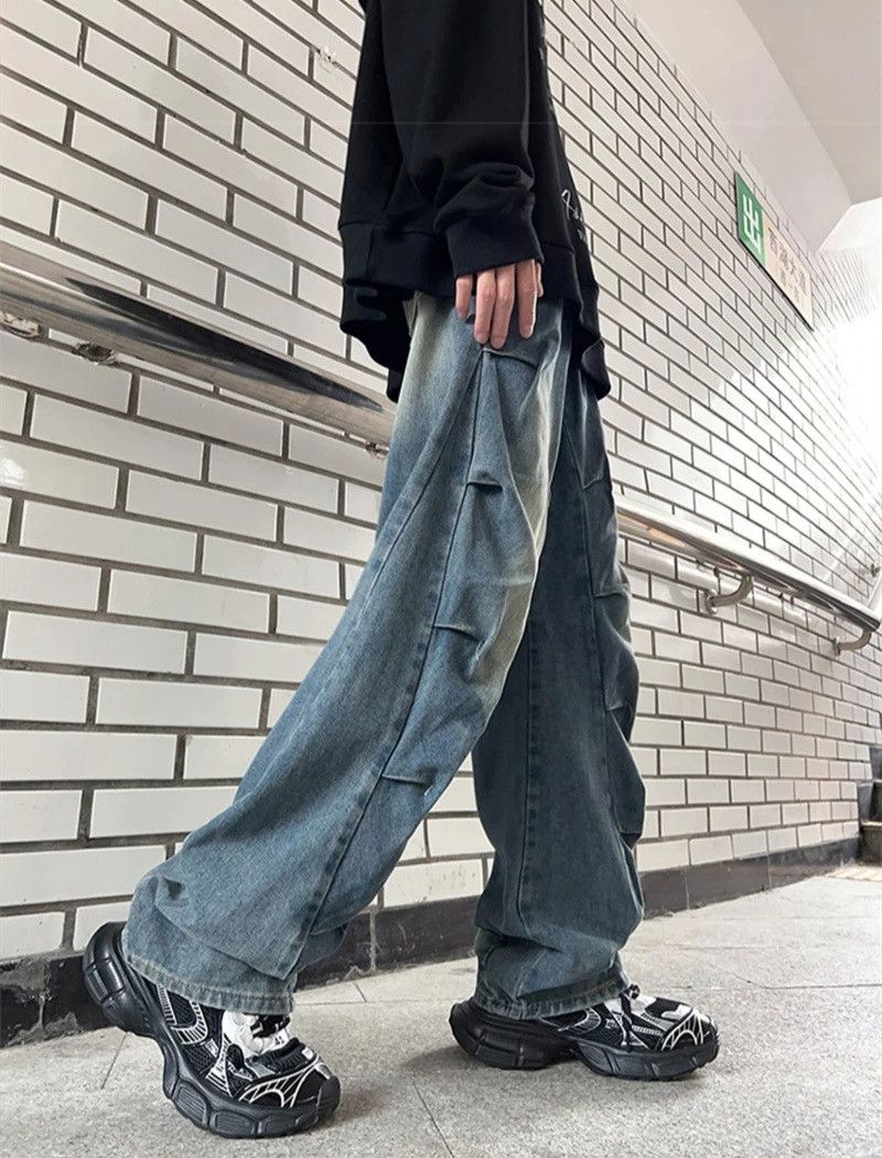 Jean × Vintage Y2k washed faded damaged flared bootcut jeans Size US 29 - 5 Thumbnail
