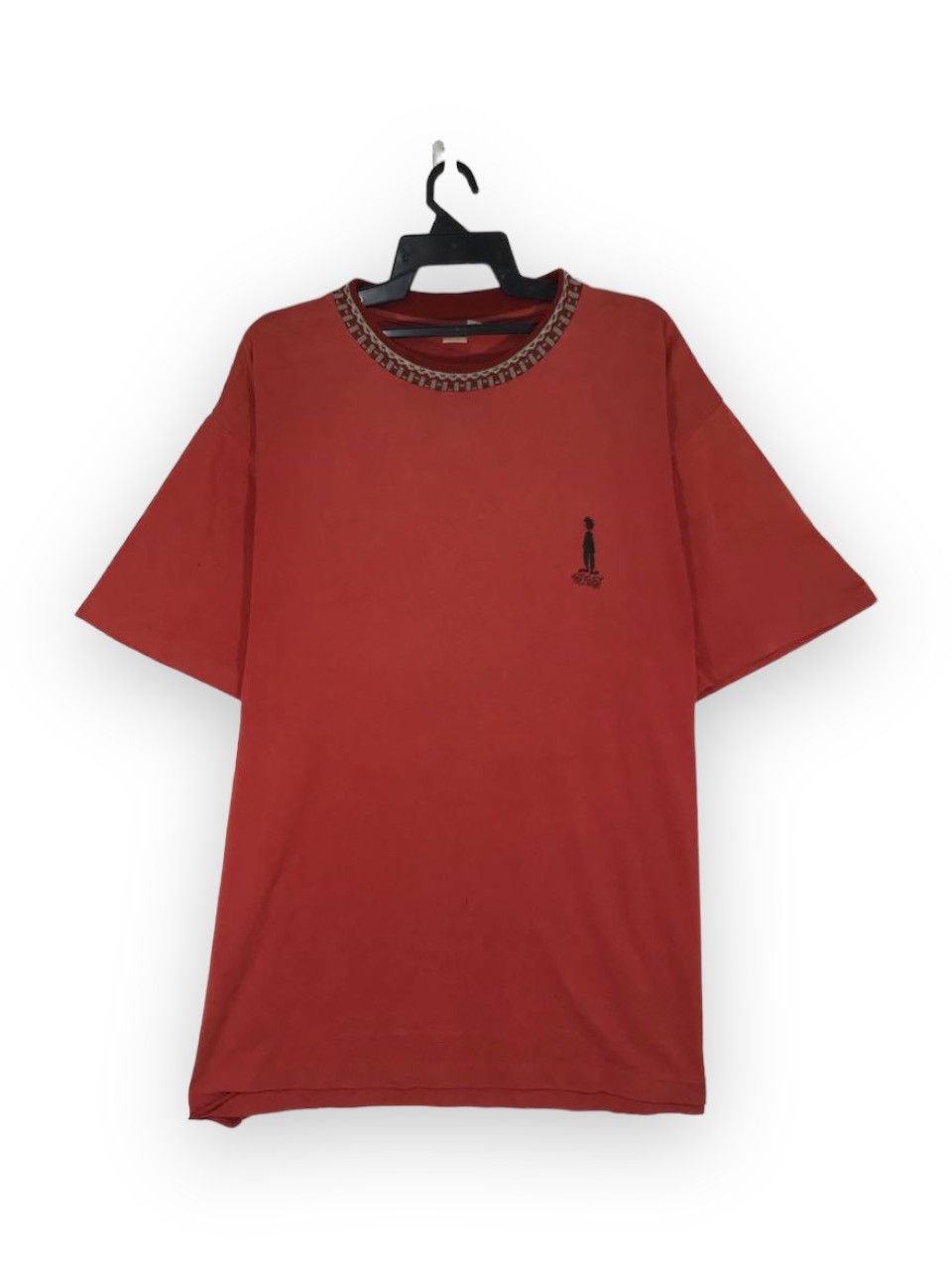 image of Skategang x Stussy Vintage Stickman Knowledge Is King in Brown Orange, Men's (Size XL)