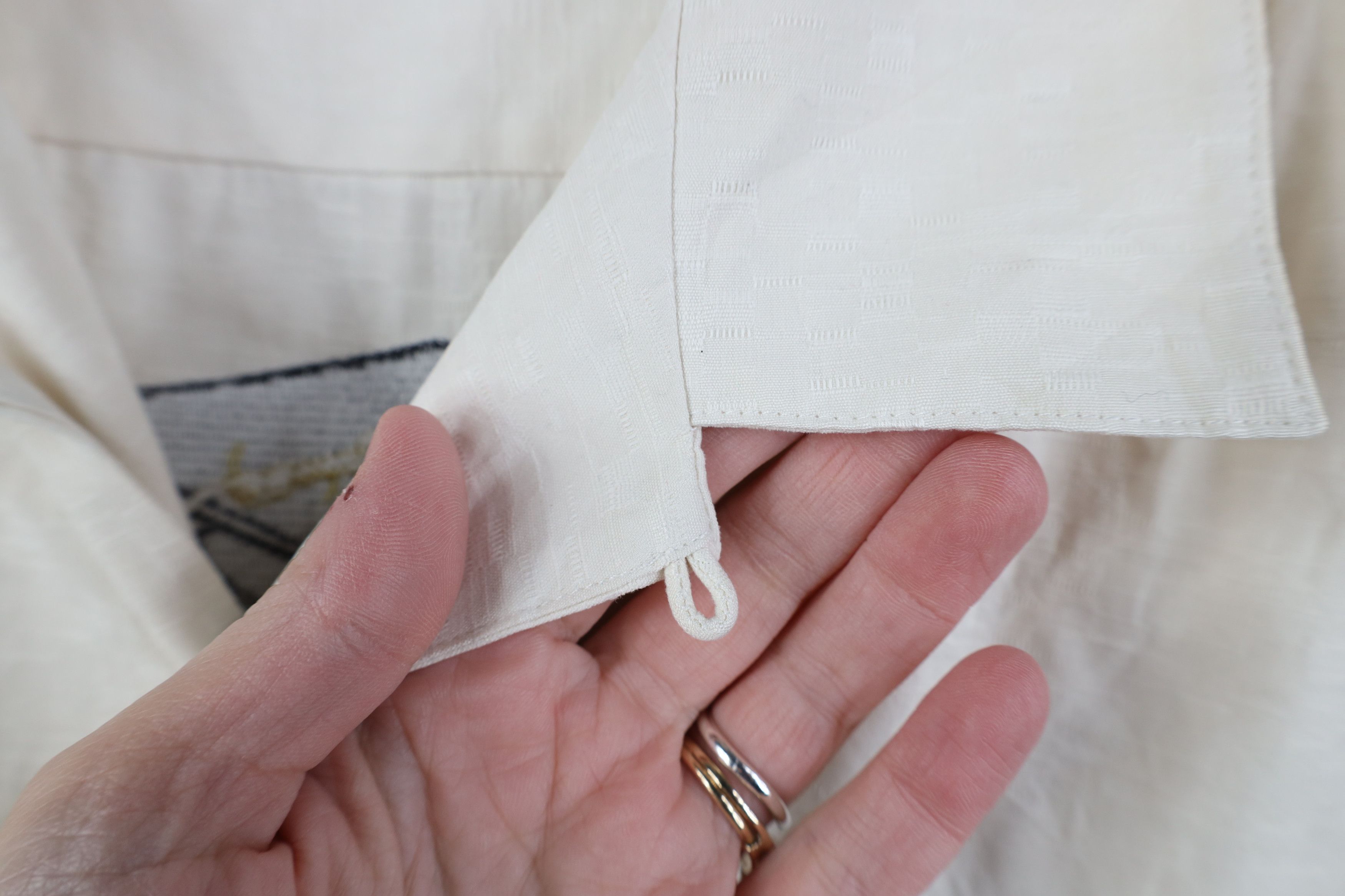 Tommy Bahama Vintage Y2K Tommy Bahama Looped Collar Button Shirt Cream Size US XL / EU 56 / 4 - 10 Thumbnail
