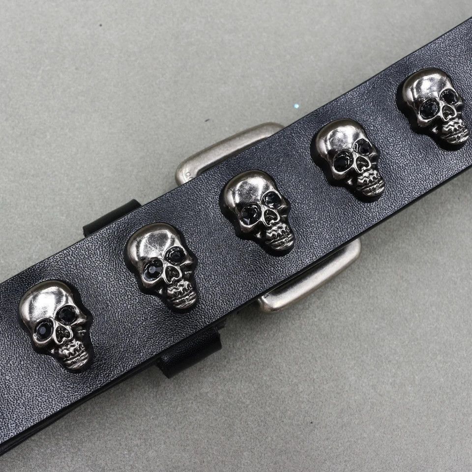 Japanese Brand Skull Studded Punk VS Cowboy Belts Size 40 - 5 Thumbnail