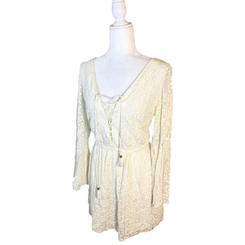American Eagle Outfitters American Eagle White Lace Dress size M Size M / US 6-8 / IT 42-44 - 1 Thumbnail