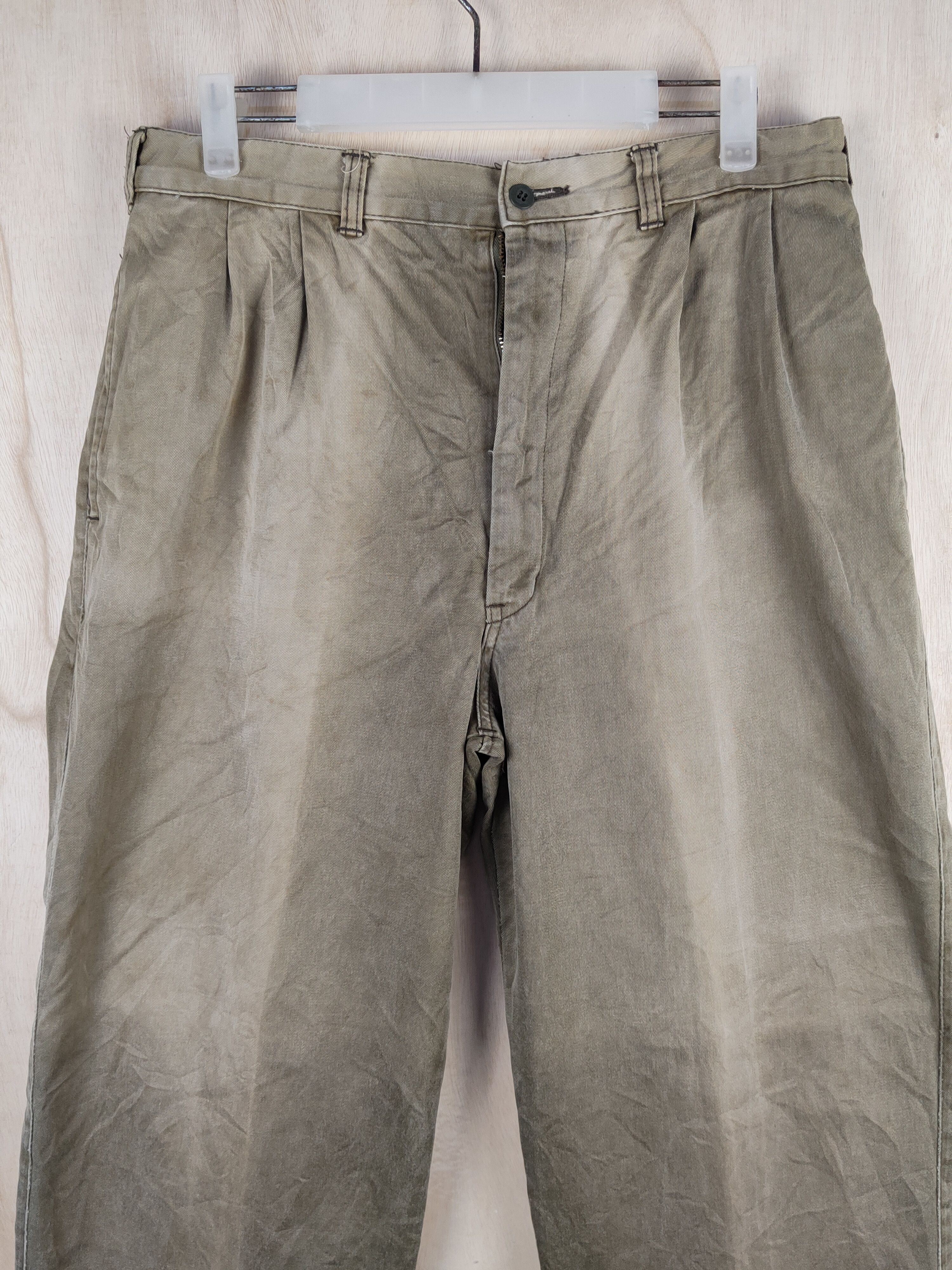 Edwin Edwin Olive Faded vintage japan Casual Pants #S2415 Size US 32 / EU 48 - 2 Thumbnail