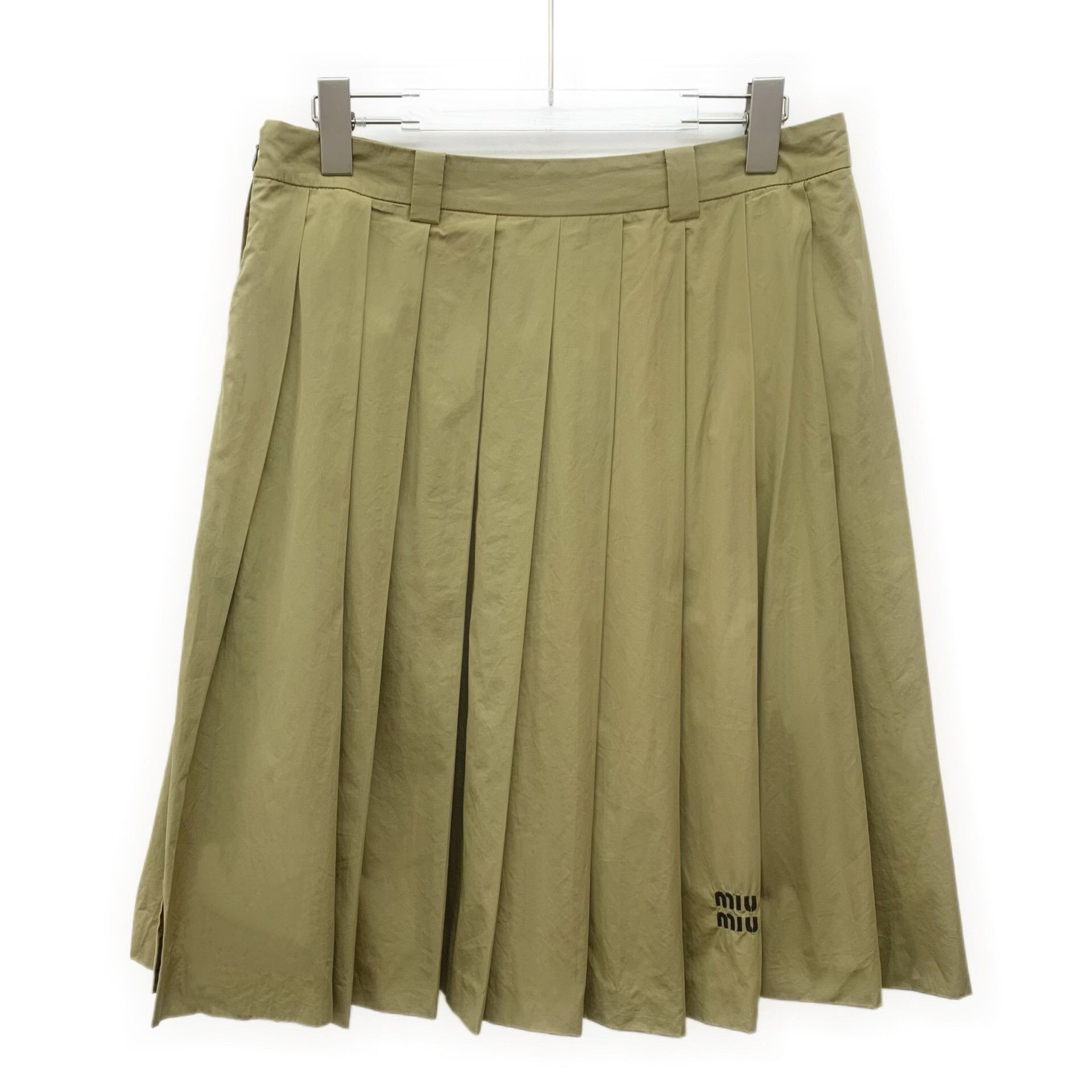 Miu Miu Miu Miu Retro Green Skirt S Women Size 26" / US 2 / IT 38 - 1 Thumbnail