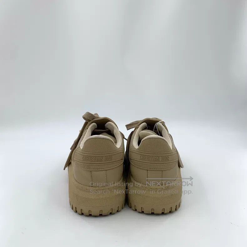 Dior Dior Brown round toe cowhide lace-up casual flat board sho Size US 8.5 / IT 38.5 - 4 Thumbnail