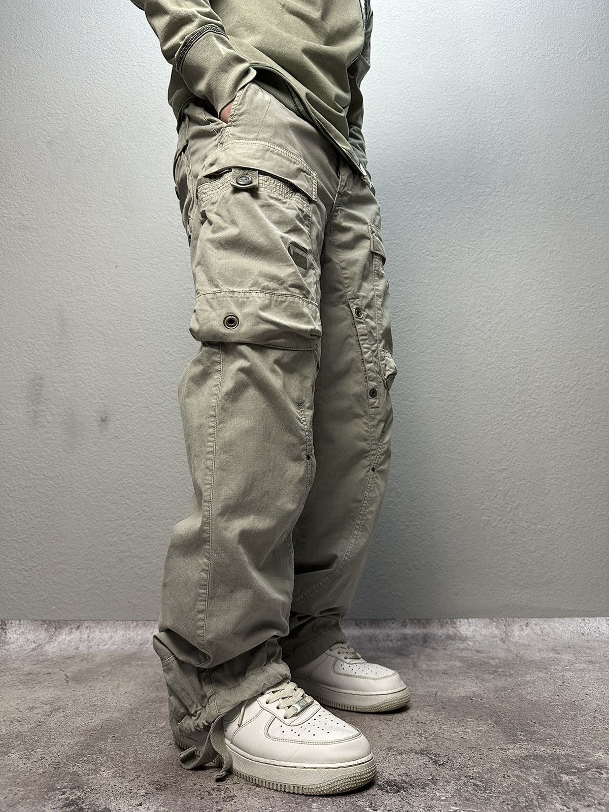 G-Star × Japanese Brand × Vintage Vintage G Srar Raw Y2K Baggy Fit Cargo Jeans Pants Size US 32 / EU 48 - 2 Thumbnail
