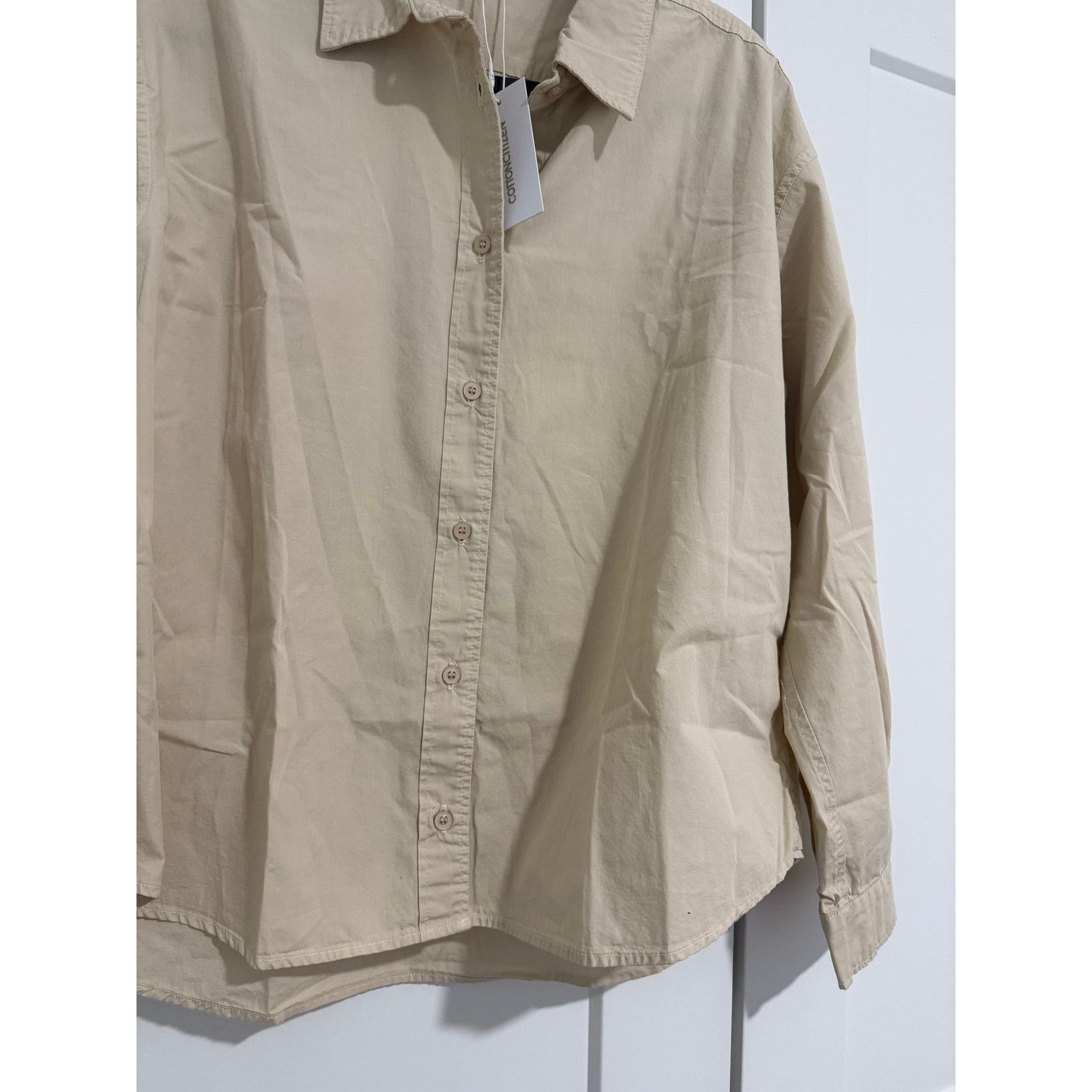 COTTONCITIZEN $225 New Cotton Citizen Tan Button down Shirt - Small Size S / US 4 / IT 40 - 7 Thumbnail