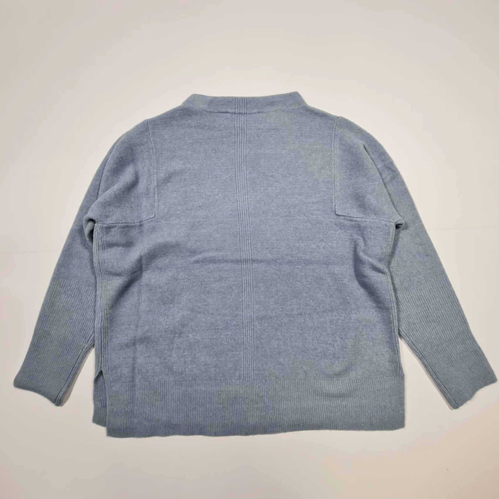 CO Betty & Co Womens Jumper Blue 18 UK Mock Neck Knit Pullover Ladies Top Shirt Womens Pullover Mock Neck Blue 18 Betty & Co Size XXL / US 16-18 / IT 52-54 - 7 Thumbnail