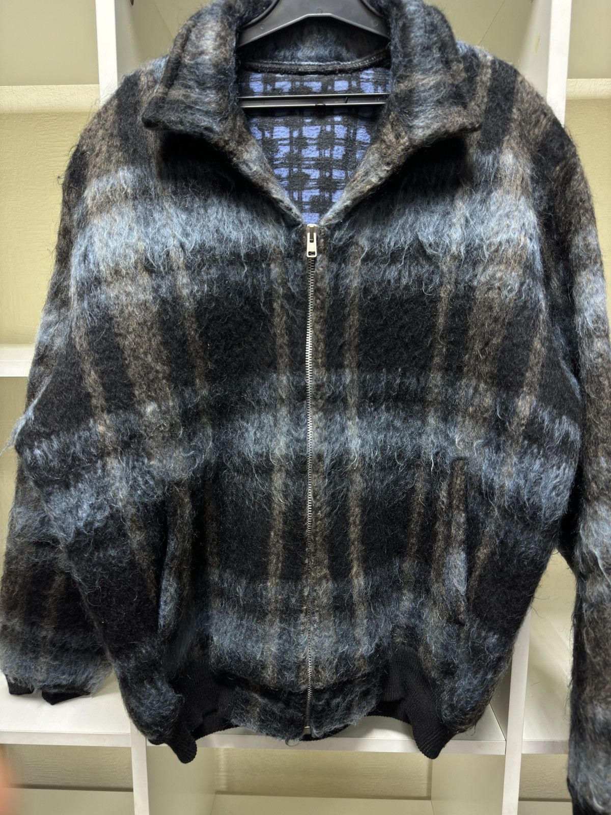Vintage Vintage 80s Mohair American Style Work Jacket Size US L / EU 52-54 / 3 - 6 Thumbnail