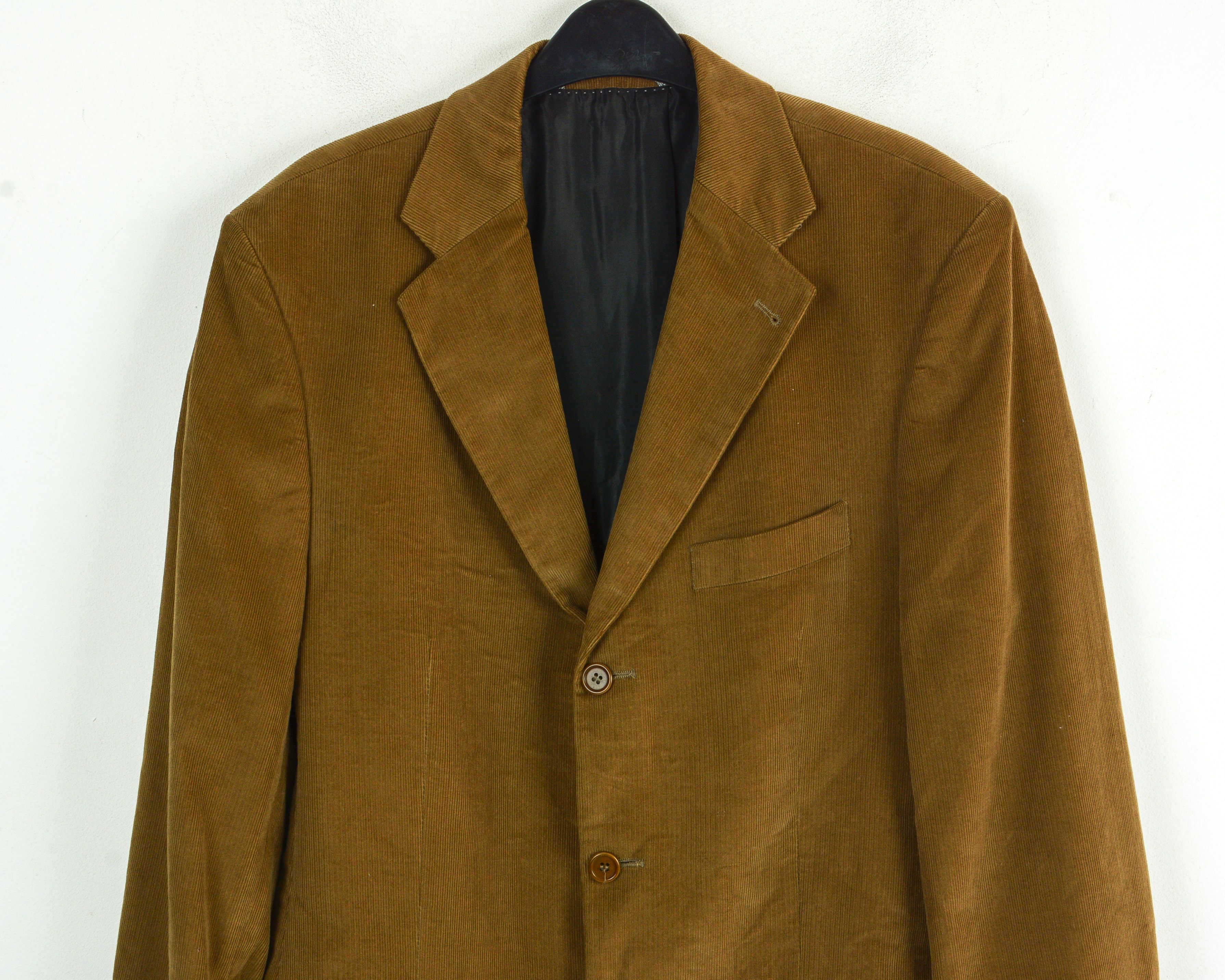 Designer MCNEAL Corduroy Blazer EU 54 Sports Jacket XL Brown Formal Size 44R - 2 Thumbnail
