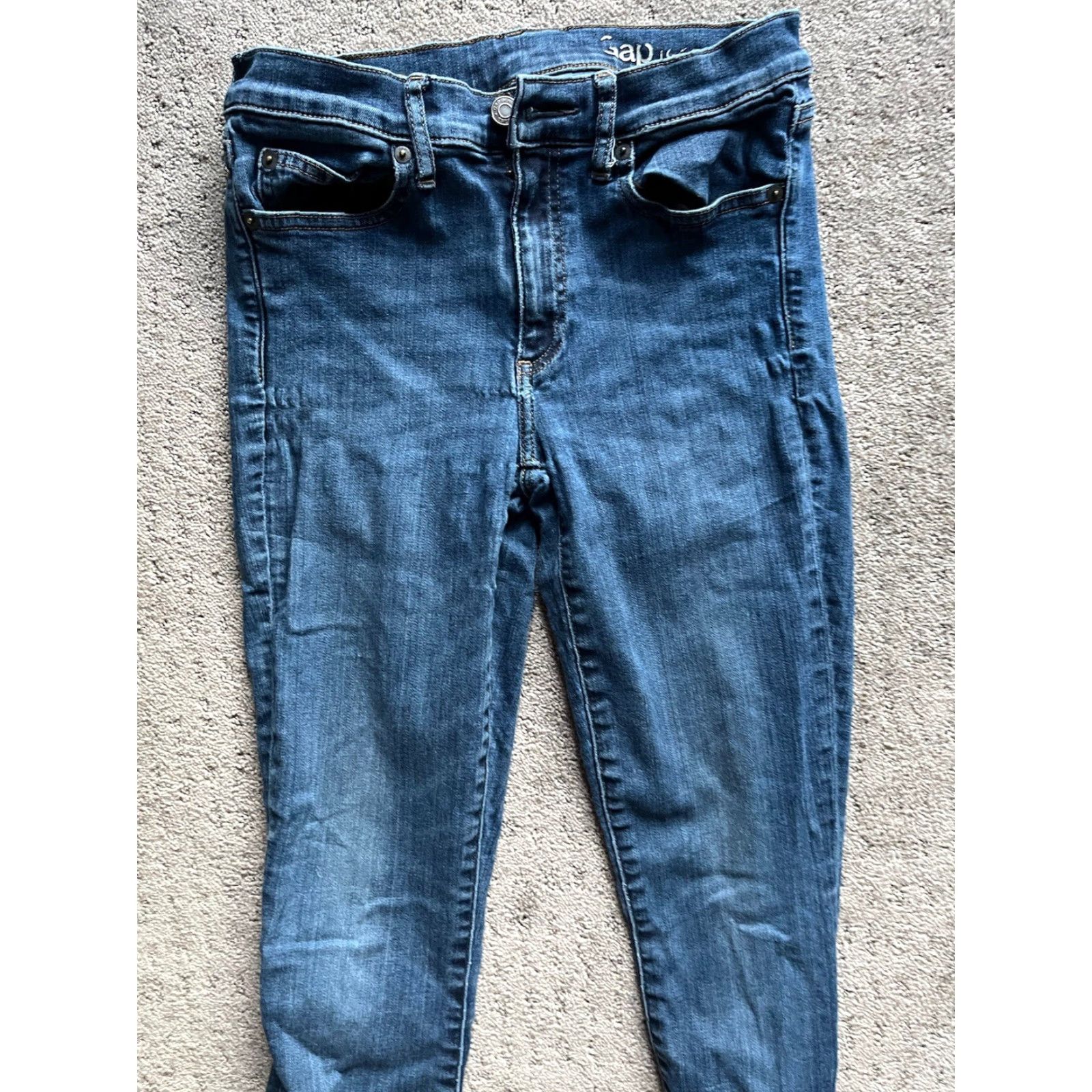 Gap Gap Jeans Dark Wash Stretch Denim Skinny 26 Regular Women Resolution True Skinny Jeans Blue Dark Wash Cotton/Polyester/Spandex Woman 90s? Size 26" / US 2 / IT 38 - 2 Thumbnail