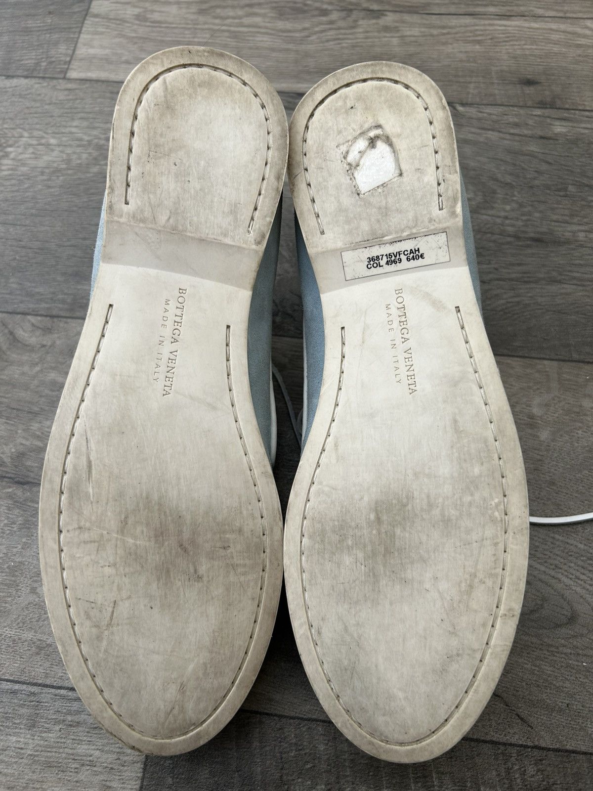 Bottega Veneta Bottega Veneta Intrecciato Trimmed Boat Shoes. Size US 8 / EU 41 - 8 Thumbnail