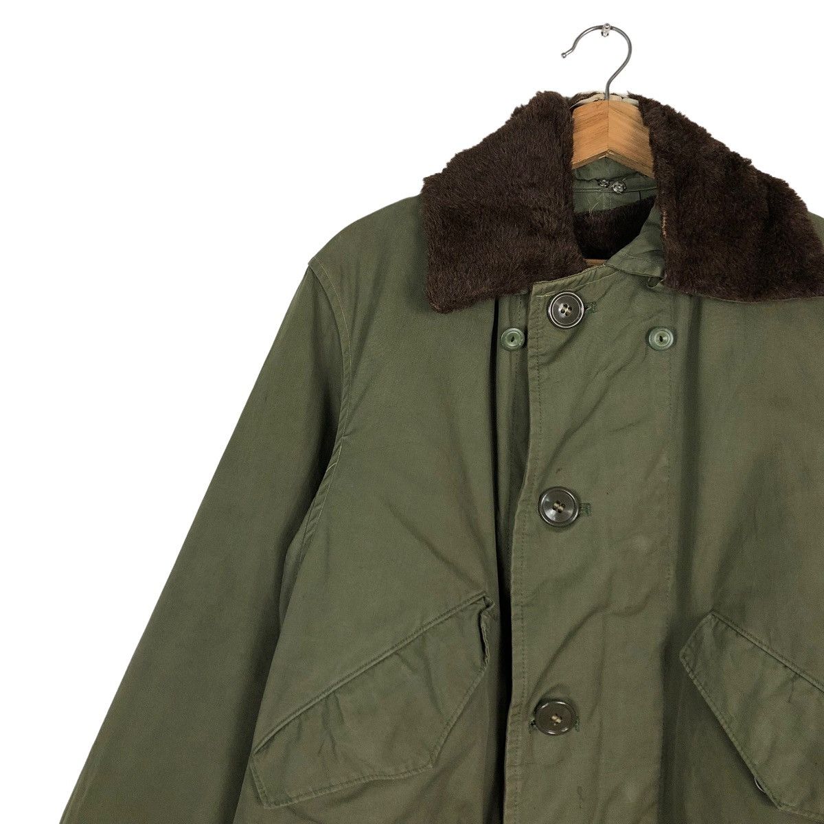 Buzz Rickson's 🔥TRUE VINTAGE SLANT POCKET CARGO JACKET WALDES ZIPPER USA Size US M / EU 48-50 / 2 - 5 Thumbnail