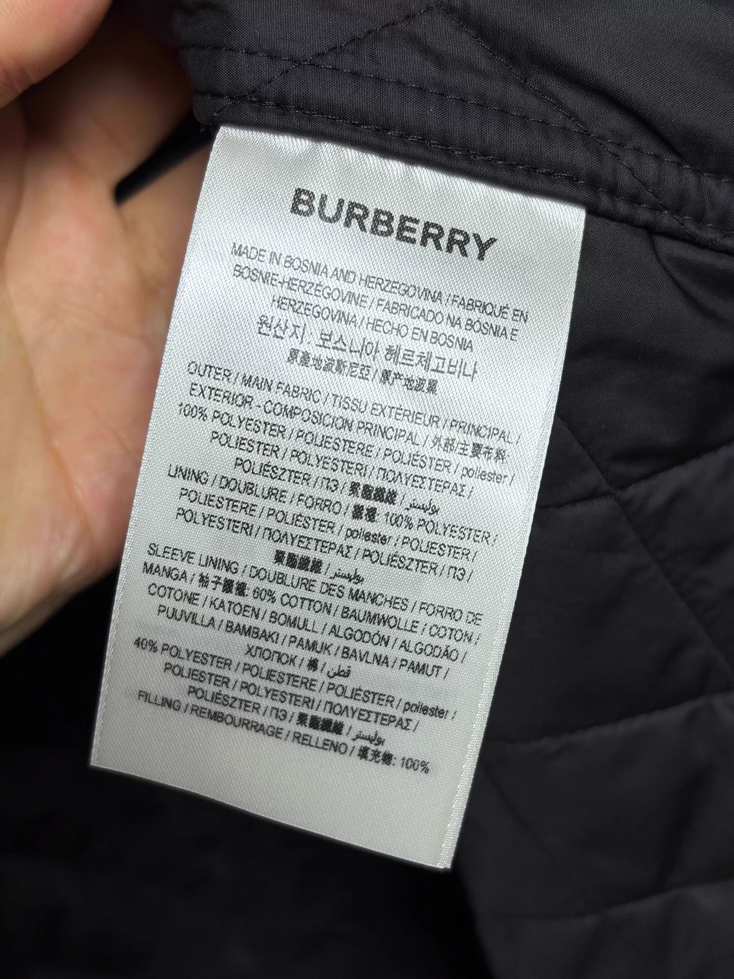 Burberry Burberry Black Long Cotton Coat M Check Size US M / EU 48-50 / 2 - 6 Thumbnail