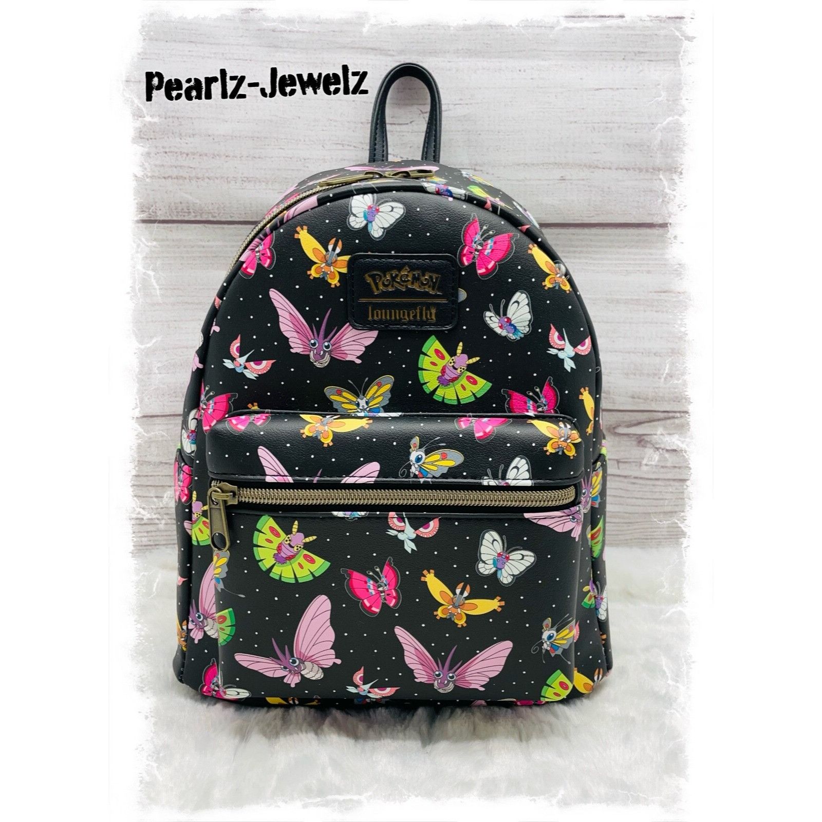 Loungefly Pokemon Winged Types Moths Butterflies Black Mini