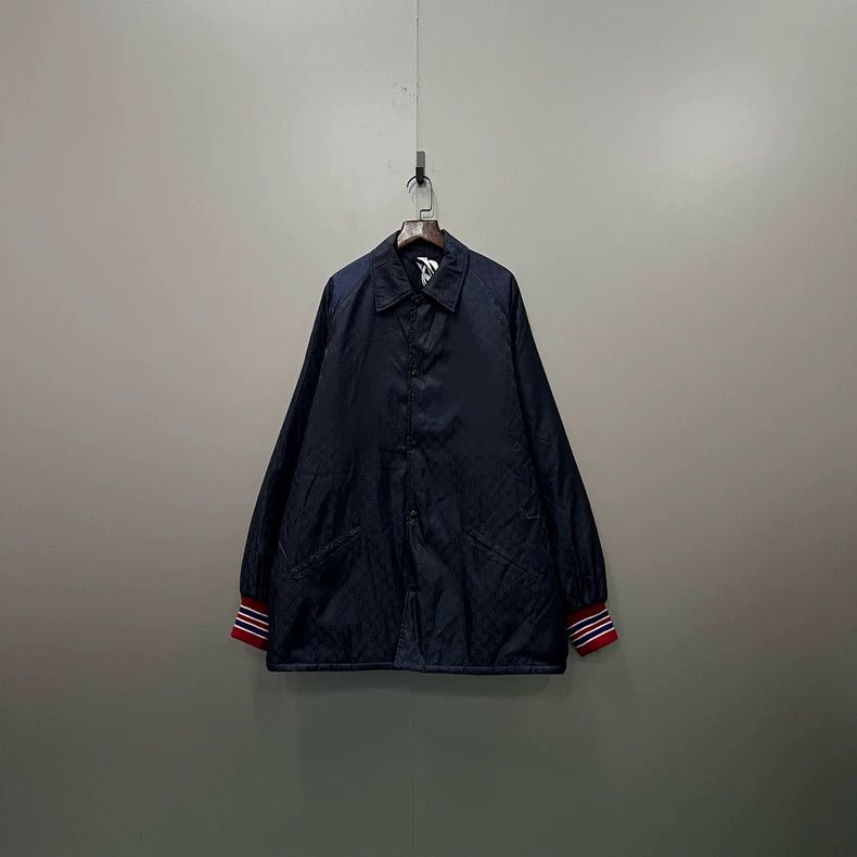 Gucci Gucci Navy blue old flower full print jacket 2501-Nextarrow Size US M / EU 48-50 / 2 - 1 Thumbnail