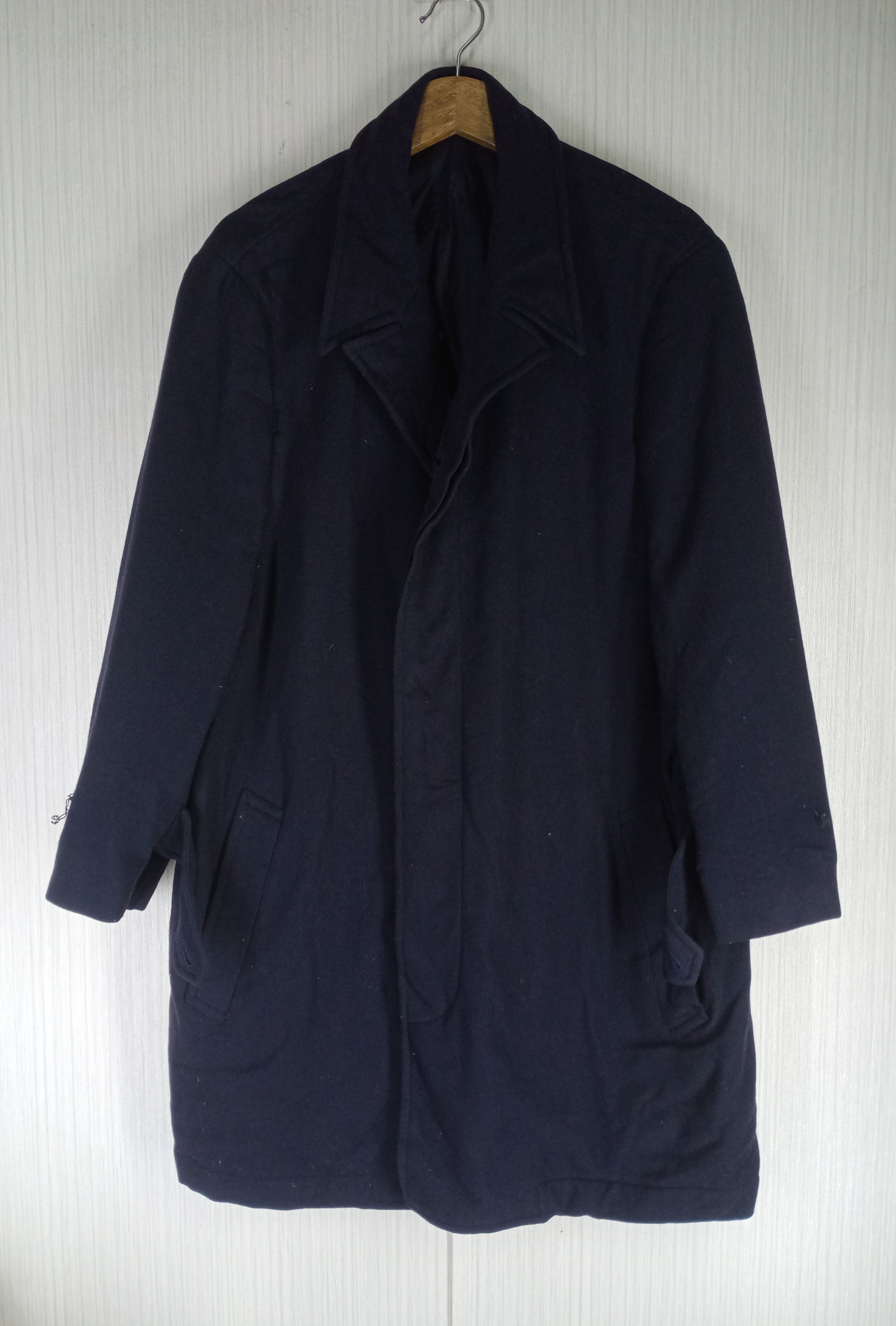Comme des Garcons Homme Comme Des Garcons Homme Plus Surface Wool Laine Long Coat Size US M / EU 48-50 / 2 - 2 Thumbnail