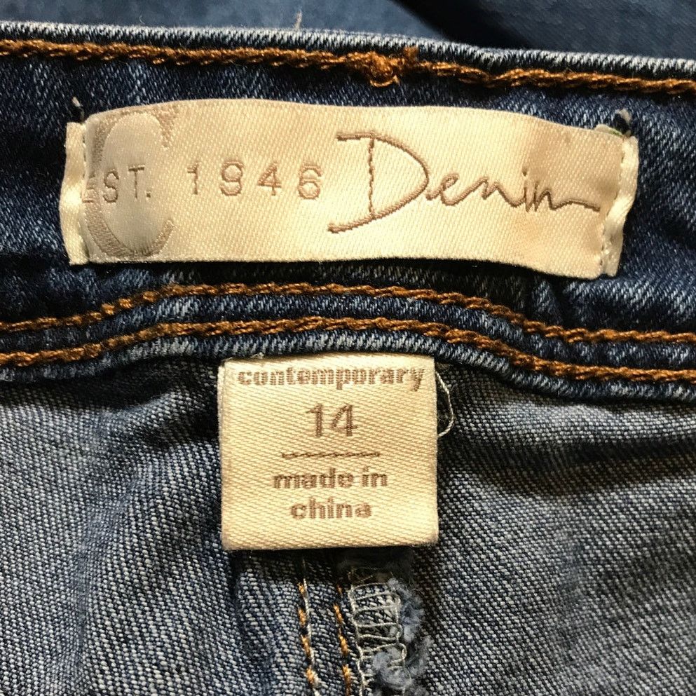 Other C. Est. 1946 Denim Dark Wash Stretch Flare Jeans Womens14 Size 36" / US 14 / IT 50 - 3 Thumbnail