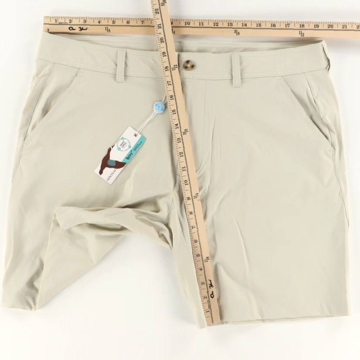 Vintage Genteal High Stretch Brrr Bunker Nylon Golf Shorts Stone Men's 38 Size US 38 / EU 54 - 3 Thumbnail