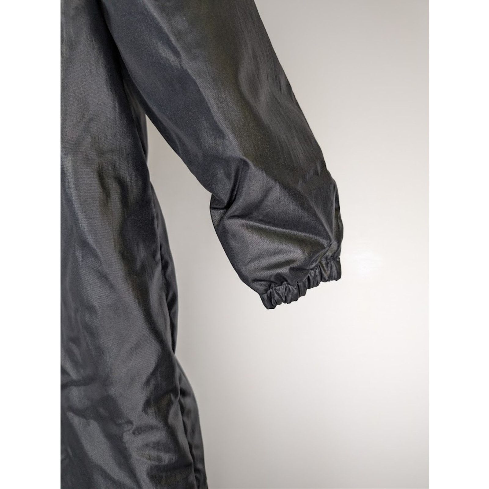 Saint Laurent Paris o1rshd1 Canvas Tech Maxi Coat in Black Size US M / EU 48-50 / 2 - 20 Thumbnail