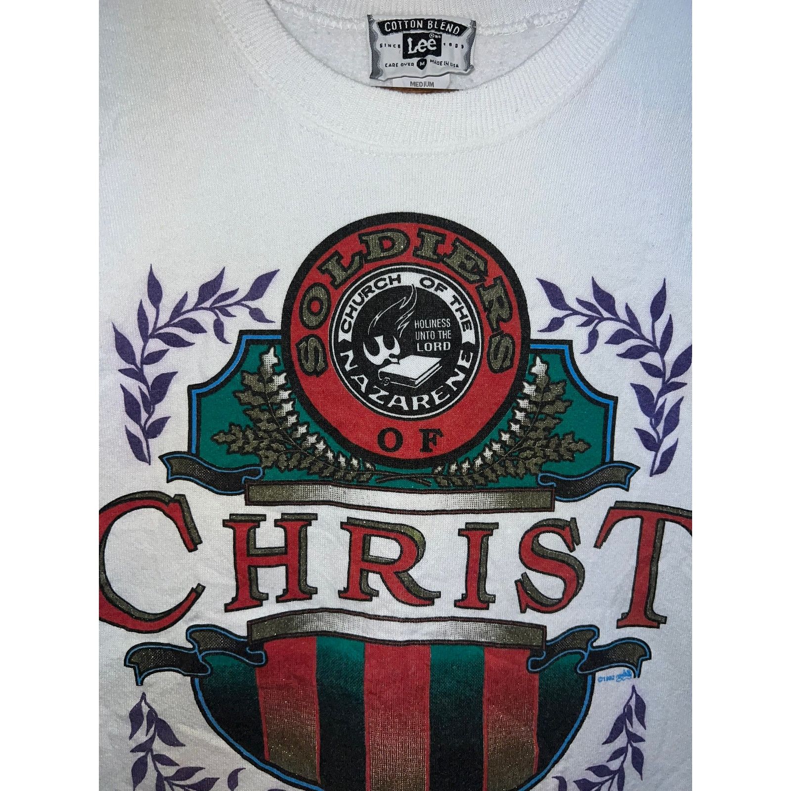 Lee Church Christ Sweatshirt Soldiers Of The Nazarene Crewneck M Size US M / EU 48-50 / 2 - 2 Thumbnail