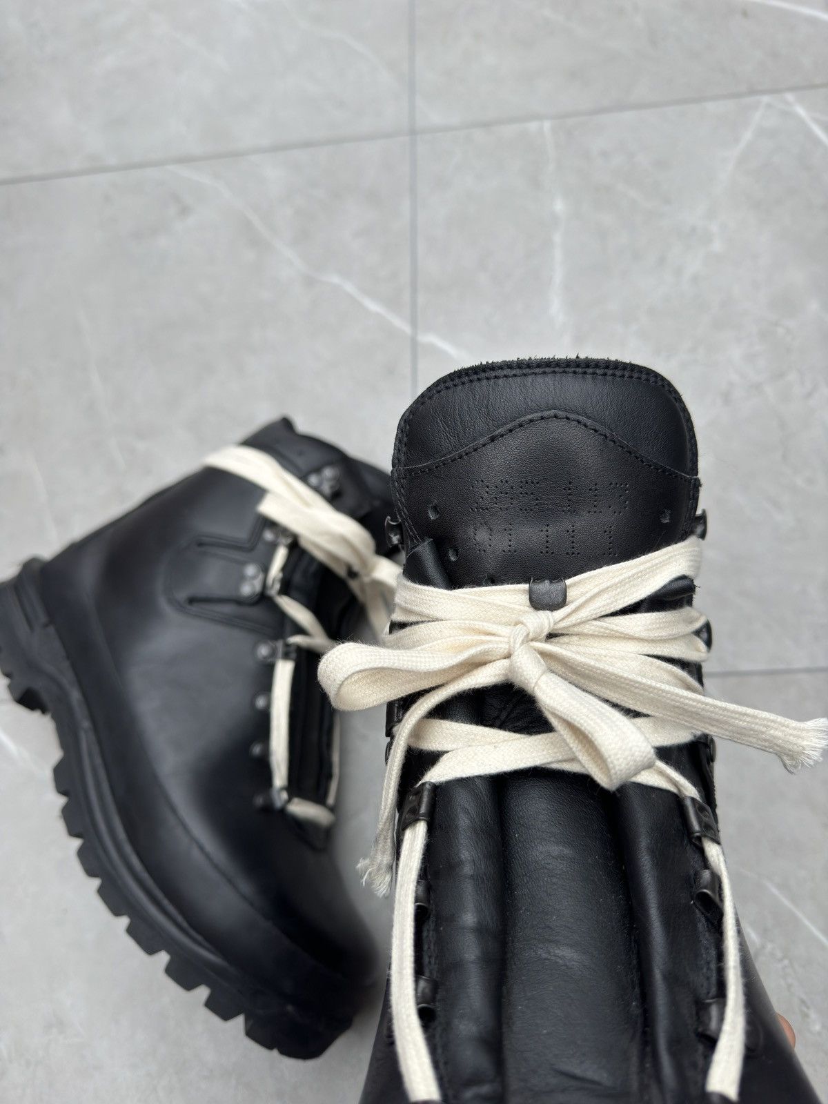Vintage 1970s Vintage Military Black Leather Combat Boots Size US 10 / EU 43 - 13 Thumbnail